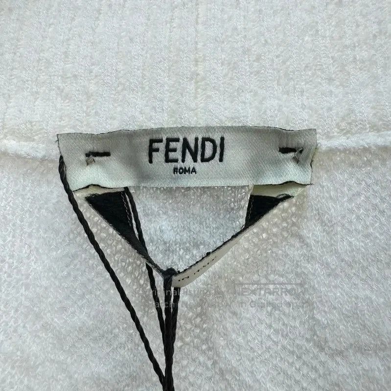 Fendi Fendi Men's White Cotton Blend Cardigan . Size US S / EU 44-46 / 1 - 5 Thumbnail