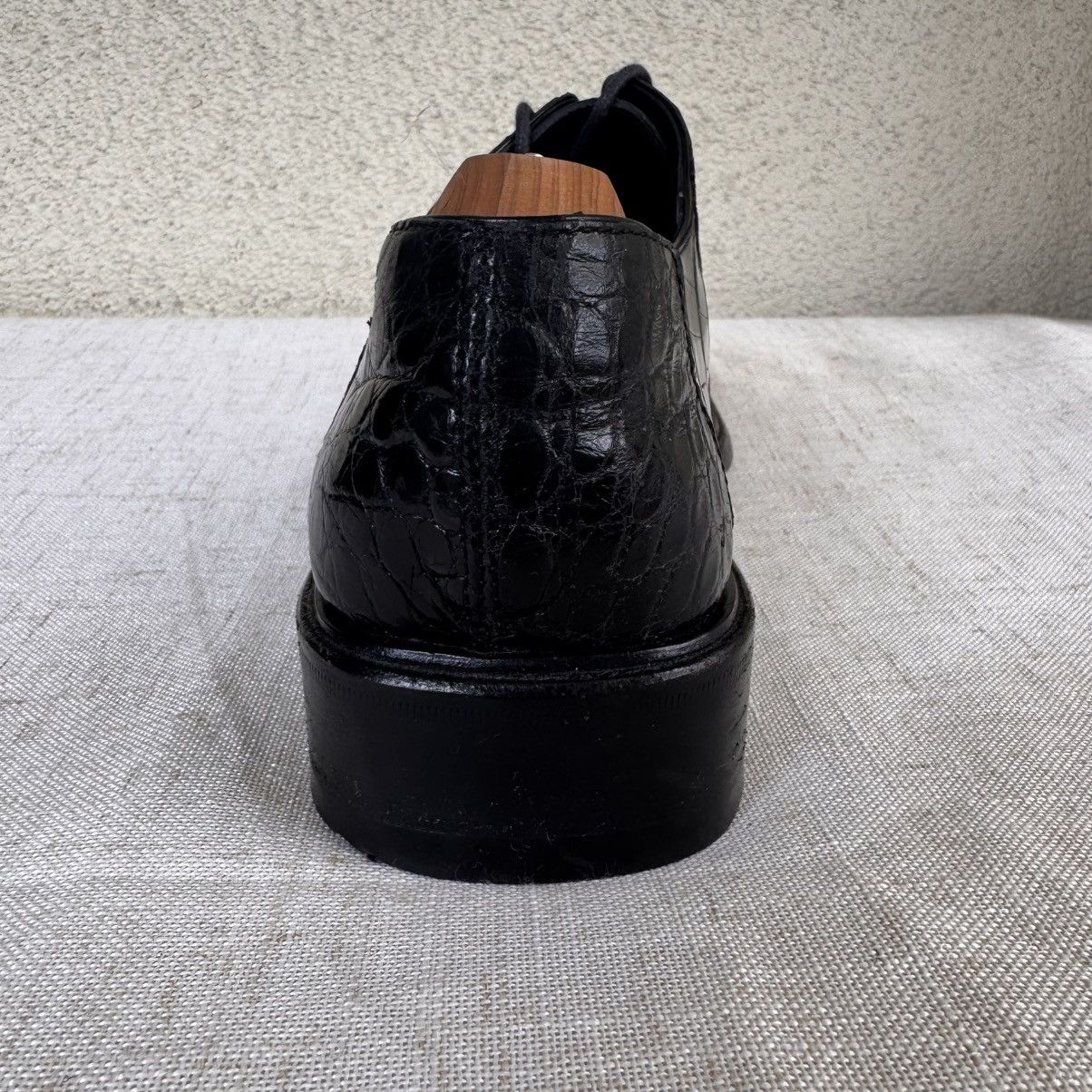 Gucci GUCCI Crocodile Lace Up Oxford-Men's 10.5 US-M to Wide-BLAck Size US 10.5 / EU 43-44 - 12 Thumbnail