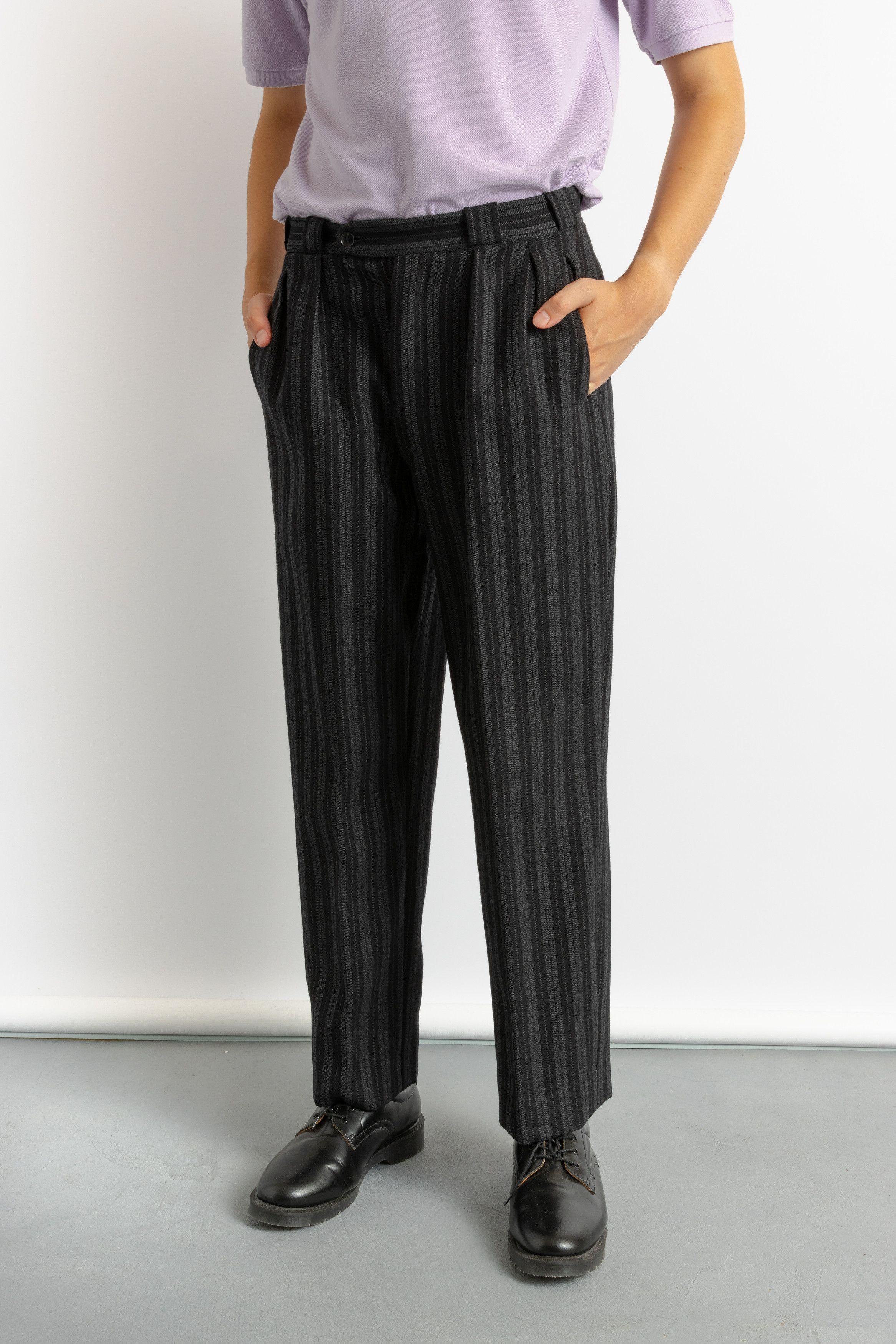 Vintage 1940s Men's Vintage European Wool Pants 48 sz 8725 Size US 32 / EU 48 - 8 Thumbnail