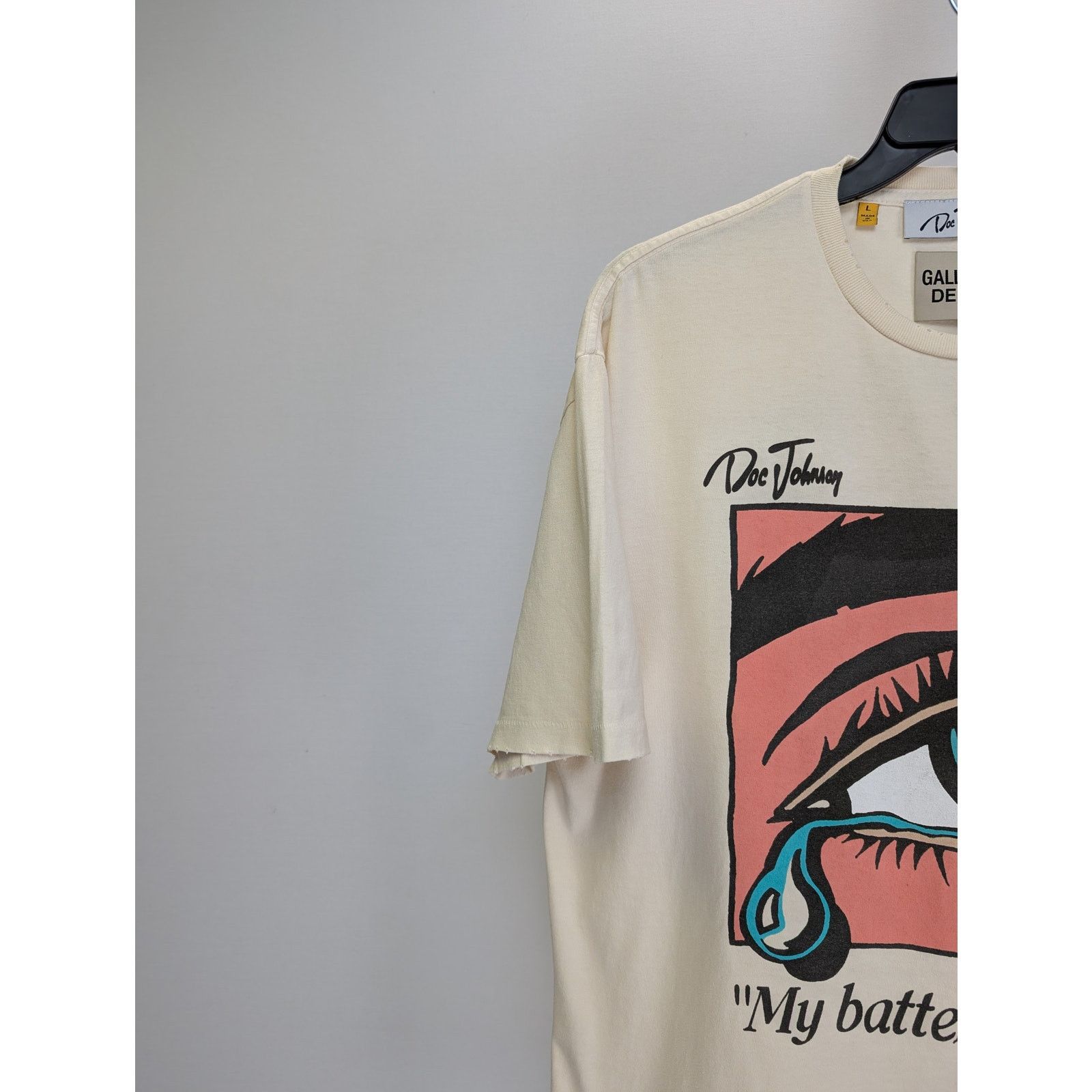 Gallery Dept. o1rshd1 " My batteries Died " Tee T-Shirt in Beige Size US S / EU 44-46 / 1 - 3 Thumbnail