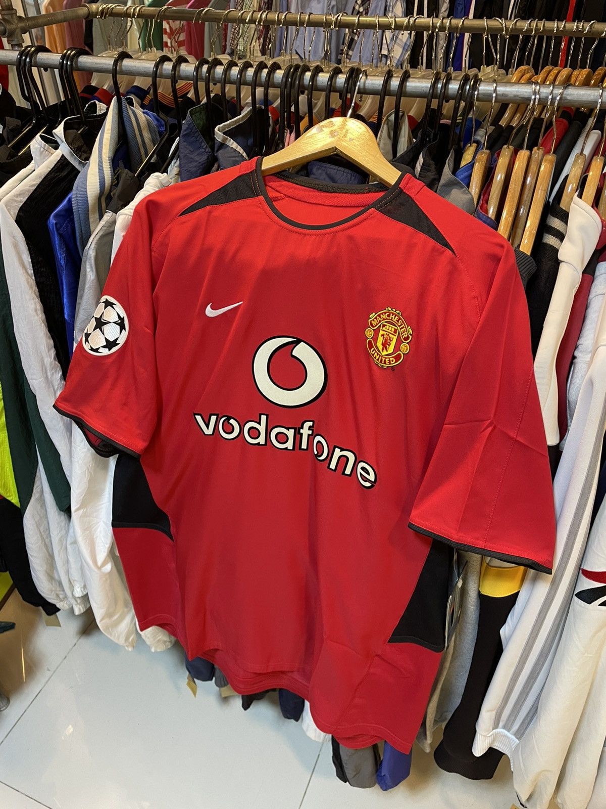 Nike Vintage 2003-2004 Manchester United UCL Home Kit CR7 Size US M / EU 48-50 / 2 - 2 Thumbnail