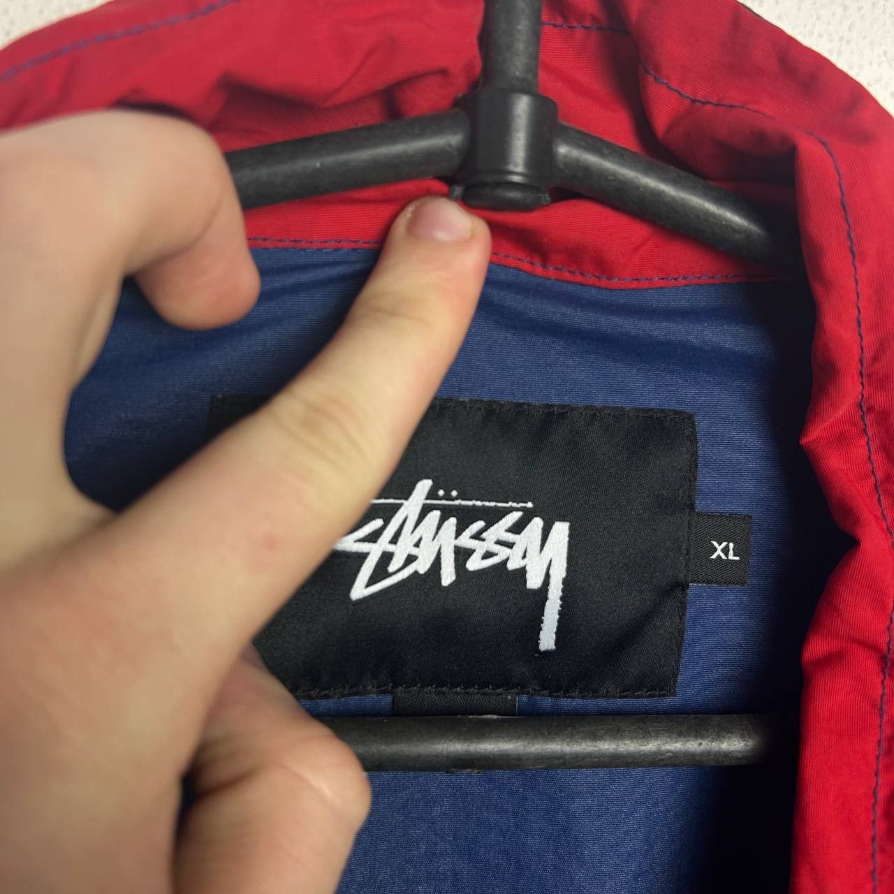Stussy Mens Stussy Small logo Anorak nylon y2k japan jacket Size US XL / EU 56 / 4 - 4 Thumbnail
