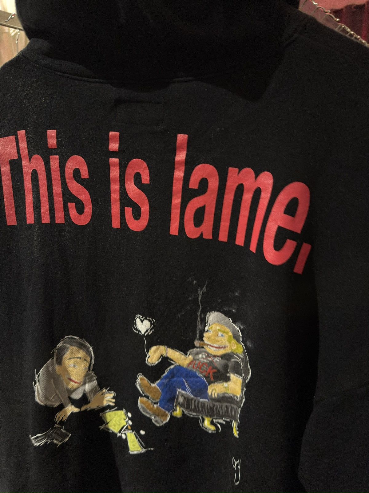 Japanese Brand Japan Punk FUCK distressed 50/50 hoodie Size US L / EU 52-54 / 3 - 6 Thumbnail