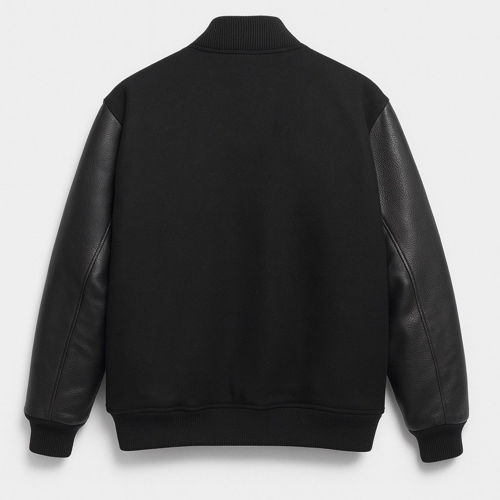 Sol Angeles Soul USA Los Angeles Black Varsity Jacket - Vintage Style Size US L / EU 52-54 / 3 - 2 Thumbnail