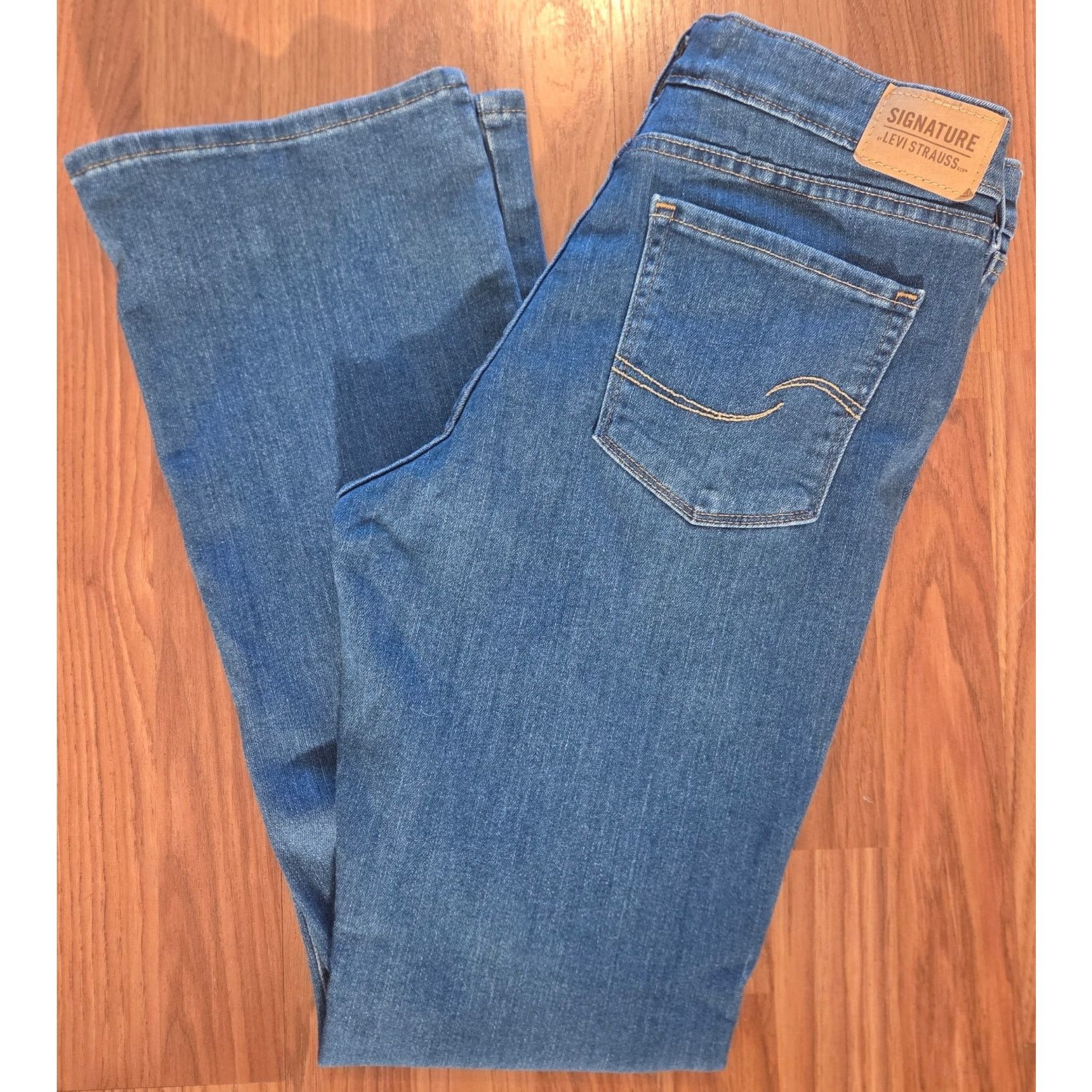 Levi's Levi's Signature Acid Wash Bootcut Jeans - Size 30x32 Size 30" / US 8 / IT 44 - 2 Thumbnail