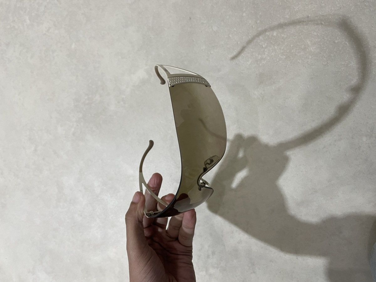 Versace Versace 2034-B crystal Embellished Shield sunglasses Size ONE SIZE - 13 Thumbnail