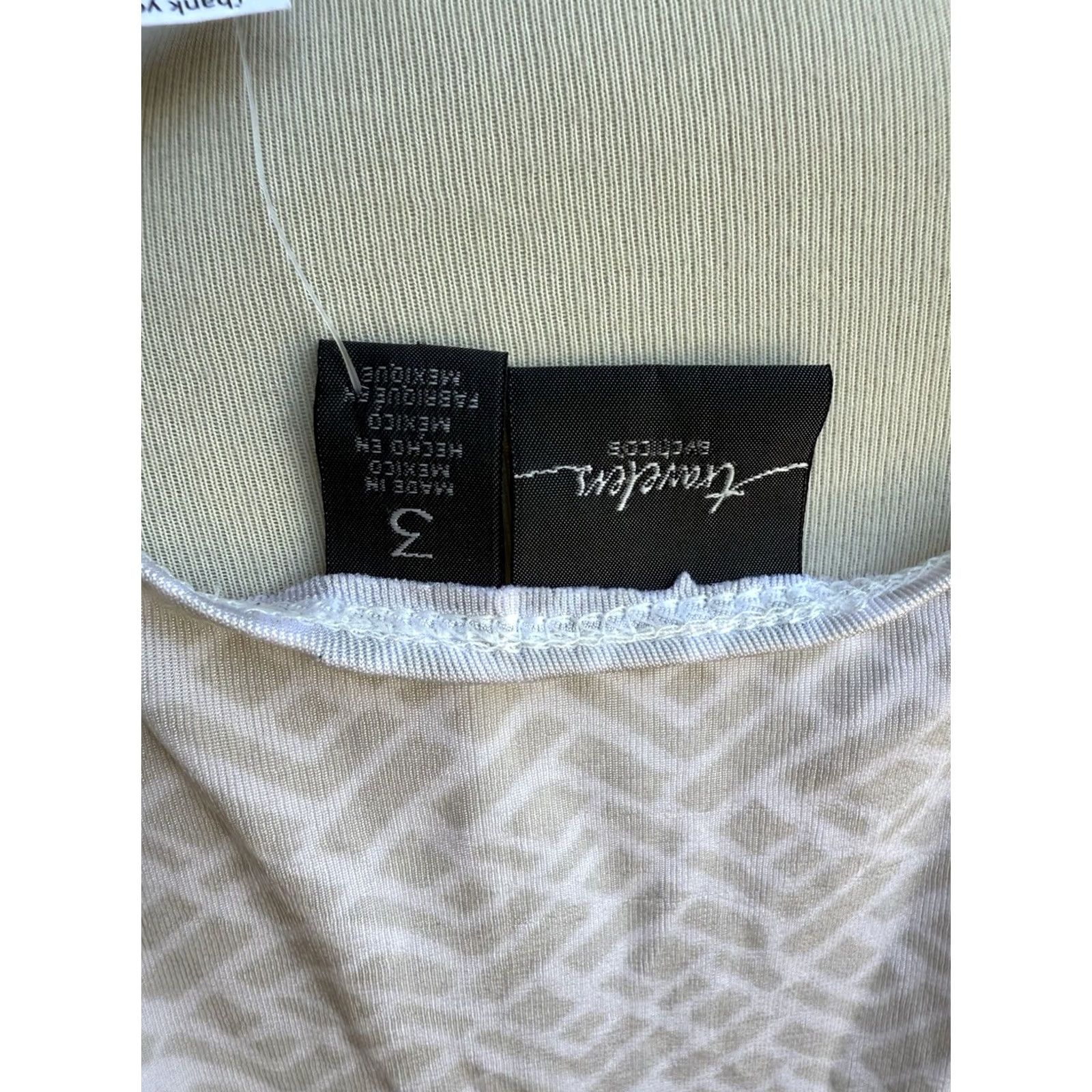 Vintage VINTAGE Travel Top White And Cream Pattern Chico's Blouse XL Women Travel Womens Size XL / US 12-14 / IT 48-50 - 6 Thumbnail