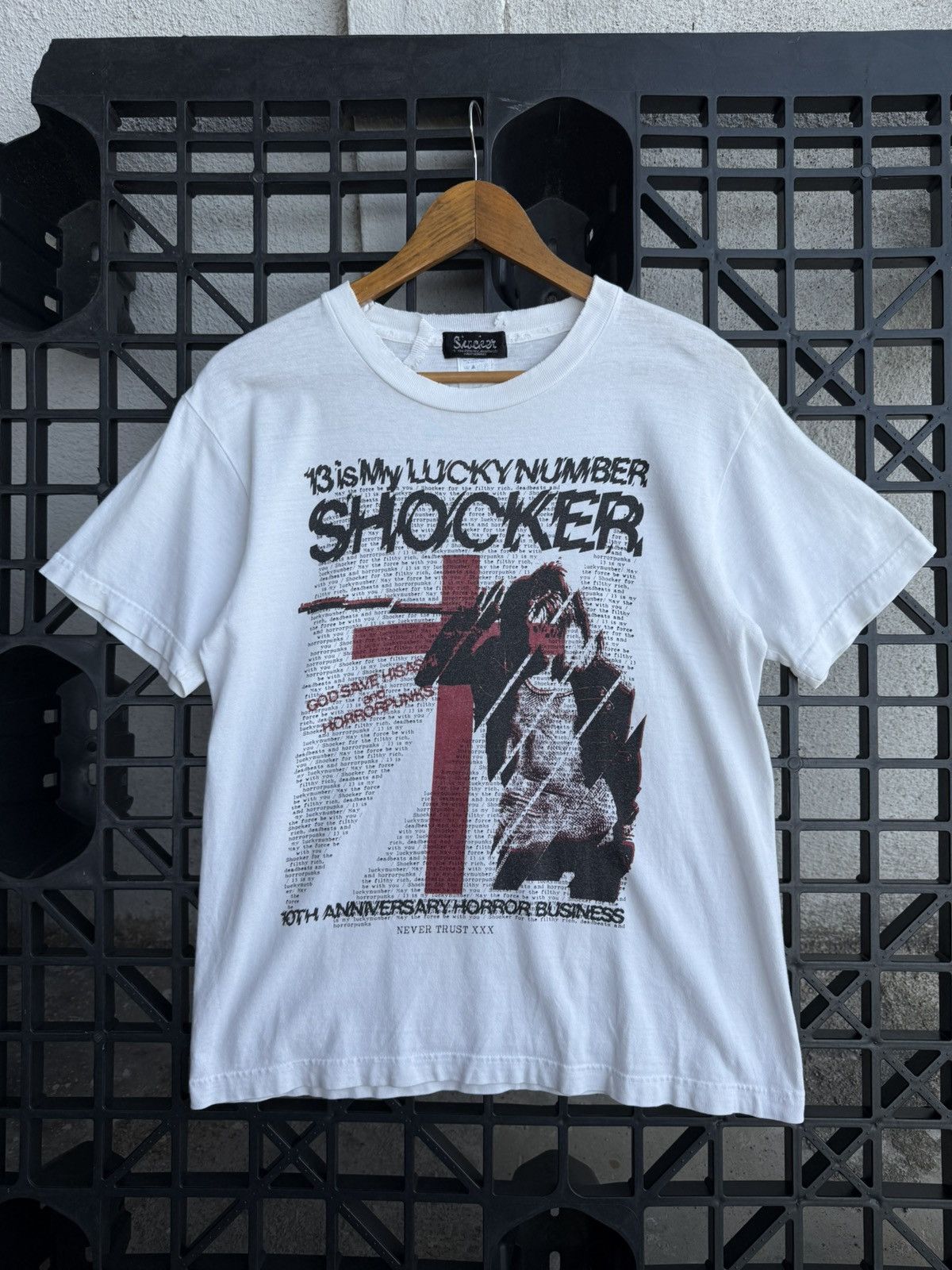 Japanese Brand Grunge Trash Distress Shocker 19th Anniversary HorrorPunk Size US S / EU 44-46 / 1 - 1 Thumbnail