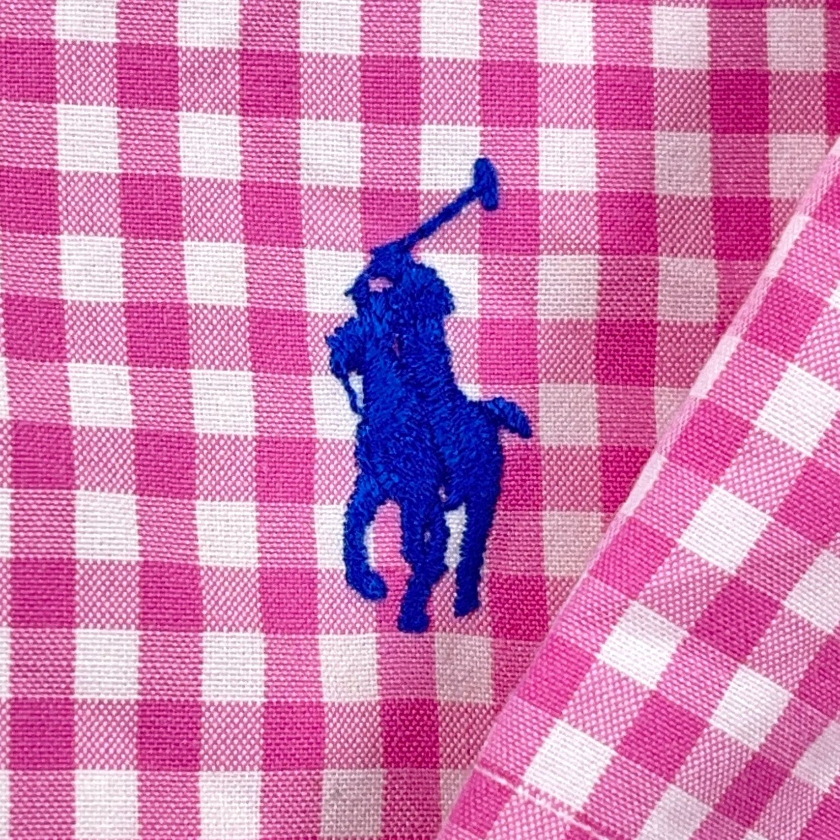 Ralph Lauren Ralph Lauren Shirt Men XL Pink Check Button Up Classic Fit Camp Gingham Cotton Size US XL / EU 56 / 4 - 3 Thumbnail