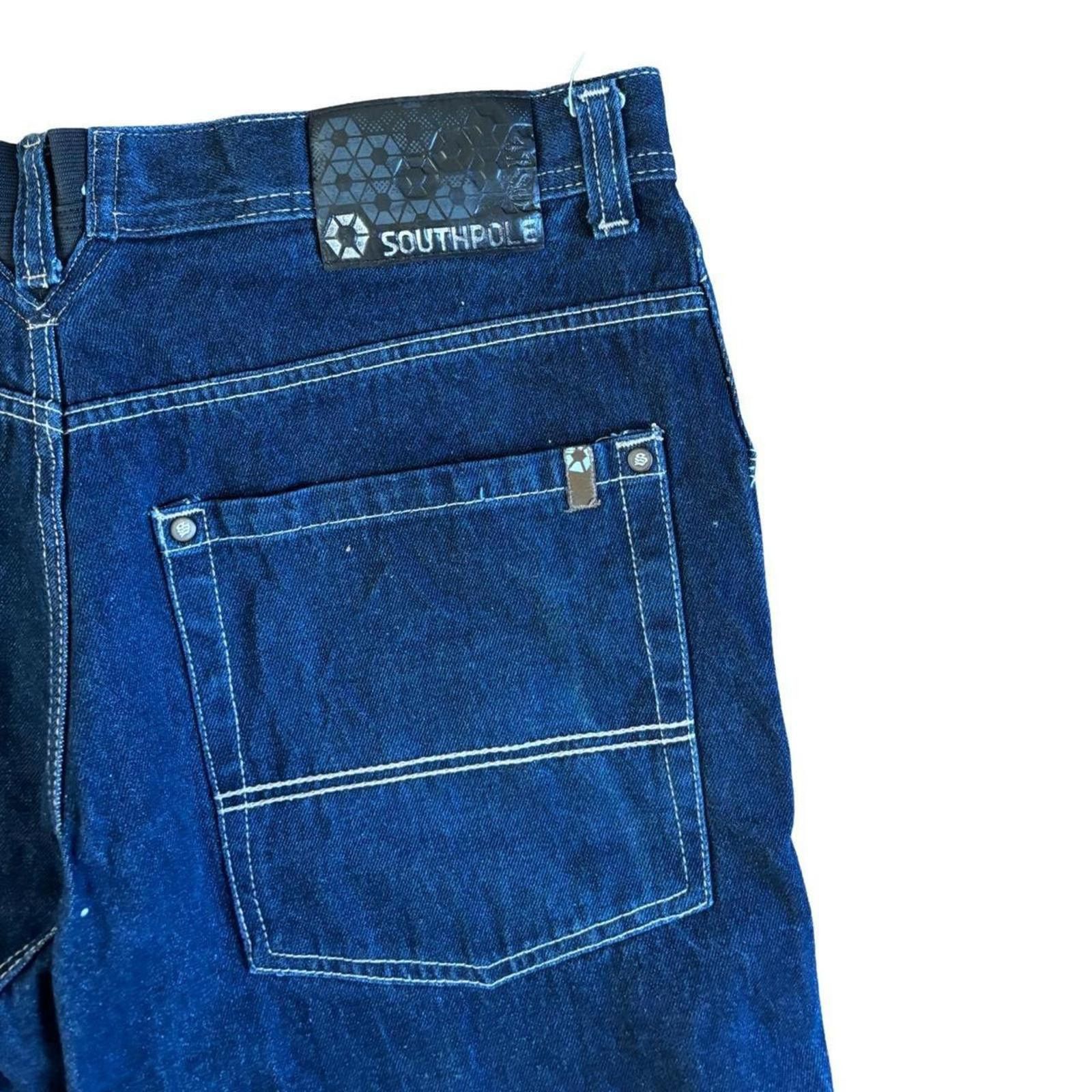Southpole Southpole Baggy Denim Shorts 36 Dark Blue Size US 36 / EU 52 - 2 Thumbnail