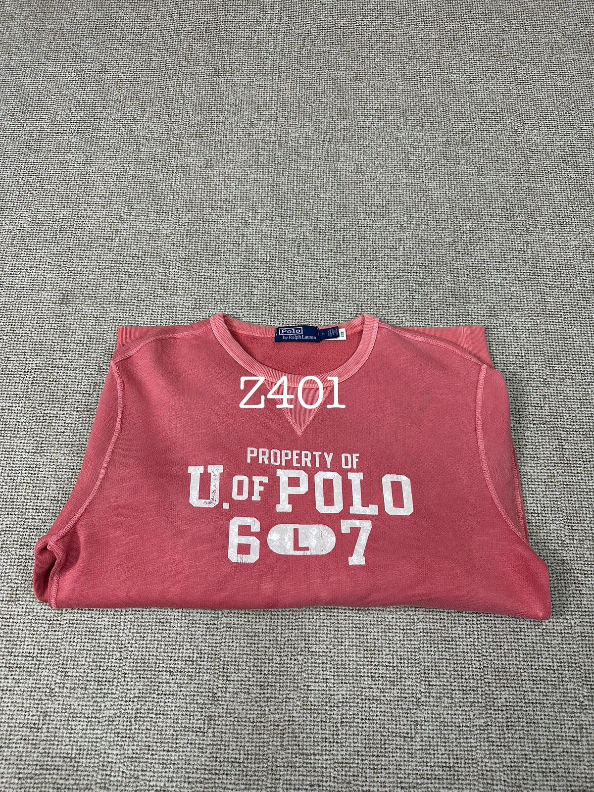 Polo Ralph Lauren Vintage US Polo Ralph Lauren Faded Bleach Crewneck Z401 Size US M / EU 48-50 / 2 - 17 Thumbnail