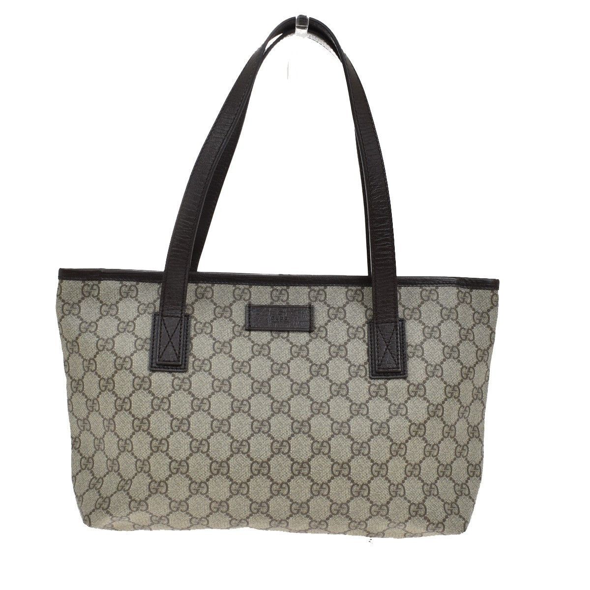 Gucci Plus Tote GG Coated Canvas with Leather