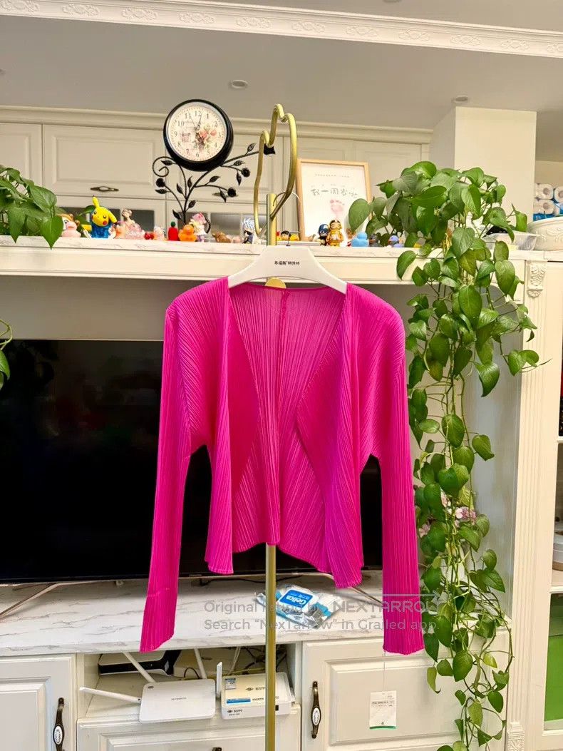 Issey Miyake Issey Miyake Pink Cardigan Size XL / US 12-14 / IT 48-50 - 1 Thumbnail