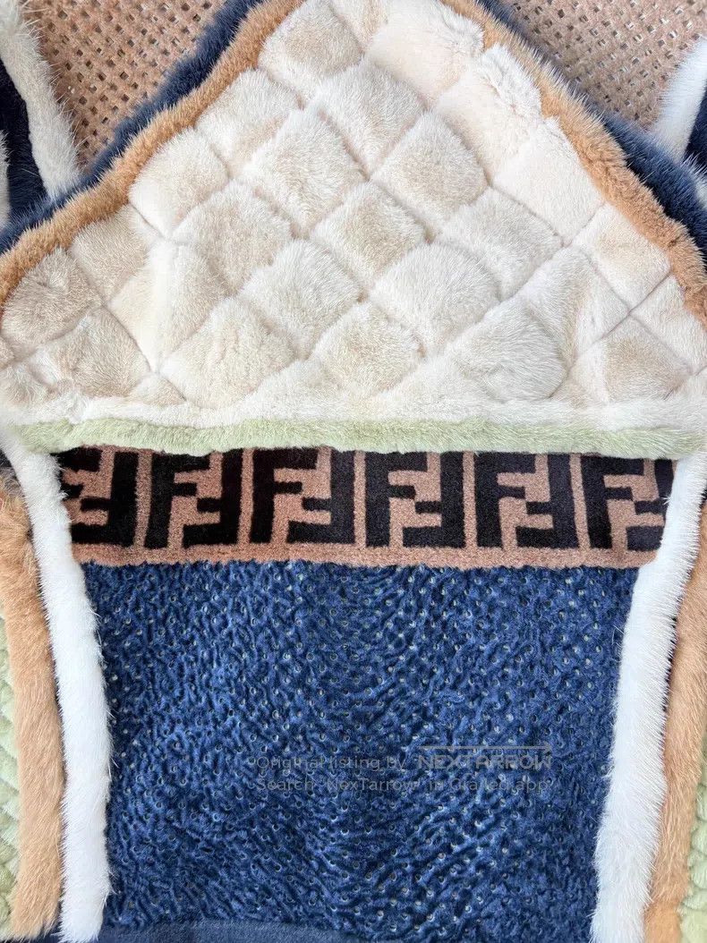 Fendi Fendi Fur patchwork jacket with openwork mink fur Size S / US 4 / IT 40 - 4 Thumbnail