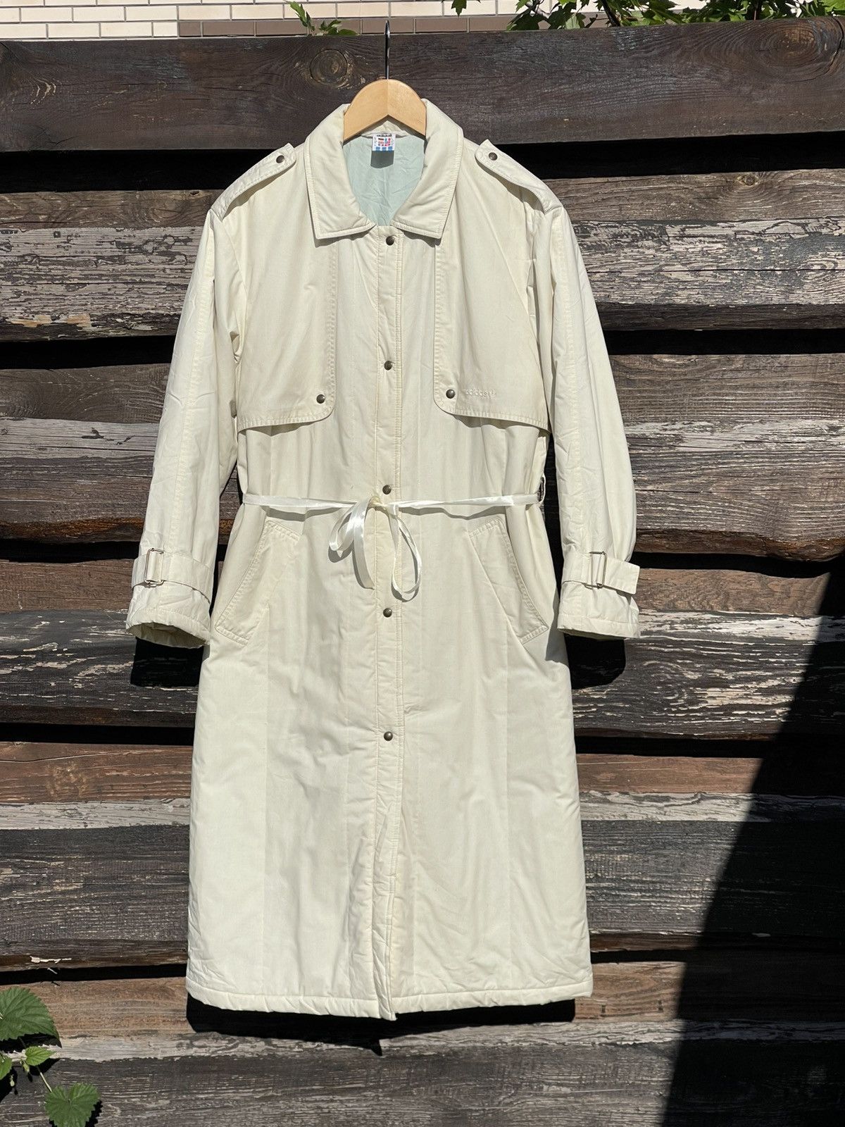Adidas 1970’s Adidas Made in West Germany Vintage trench Coat beige Size L / US 10 / IT 46 - 2 Thumbnail