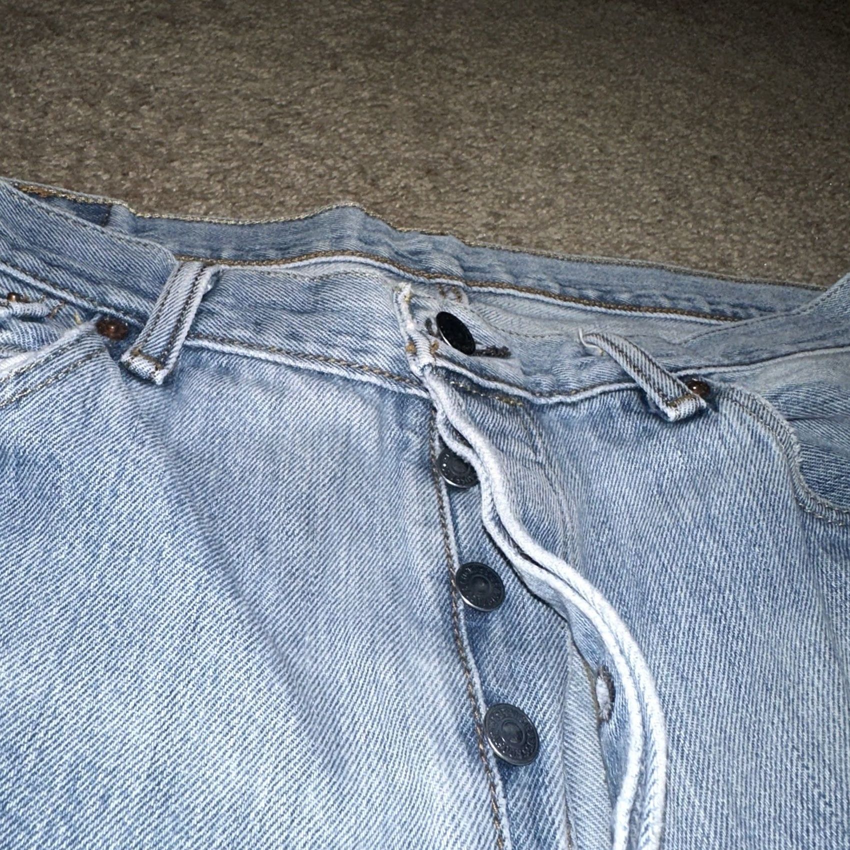 Levi's Levi's 501 Jeans 36x32 Denim Buttonfly Straight Leg Original Fit Blue 36 Regular Men Jeans 501 Straight Jeans Cowboy USA Denim Leather? Size US 36 / EU 52 - 4 Thumbnail