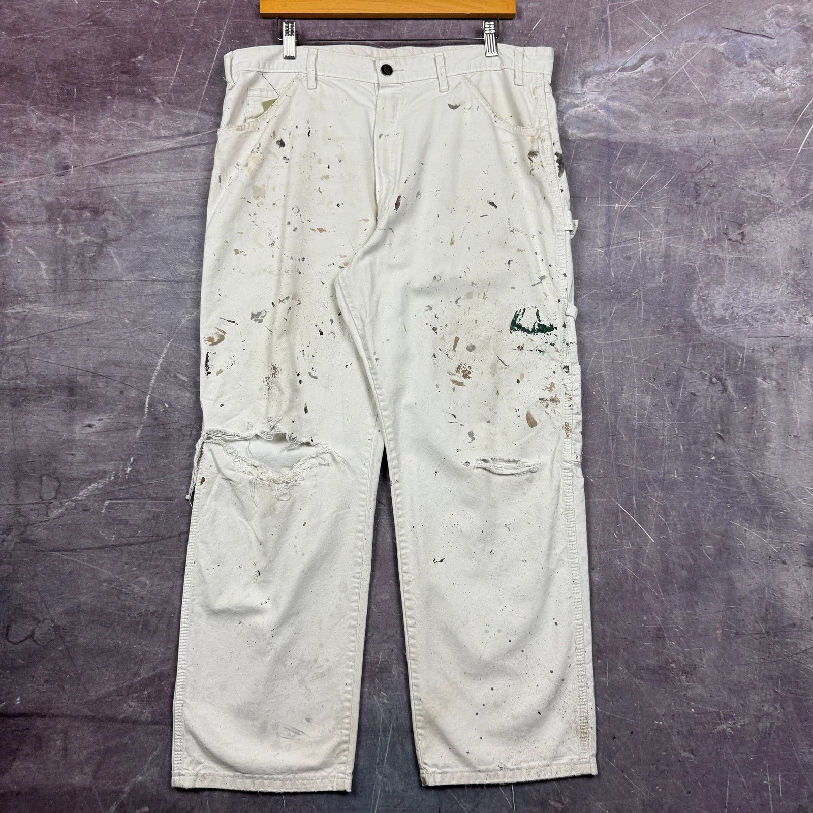 Dickies × Streetwear × Vintage 00s White Dickies Dunn Edwards