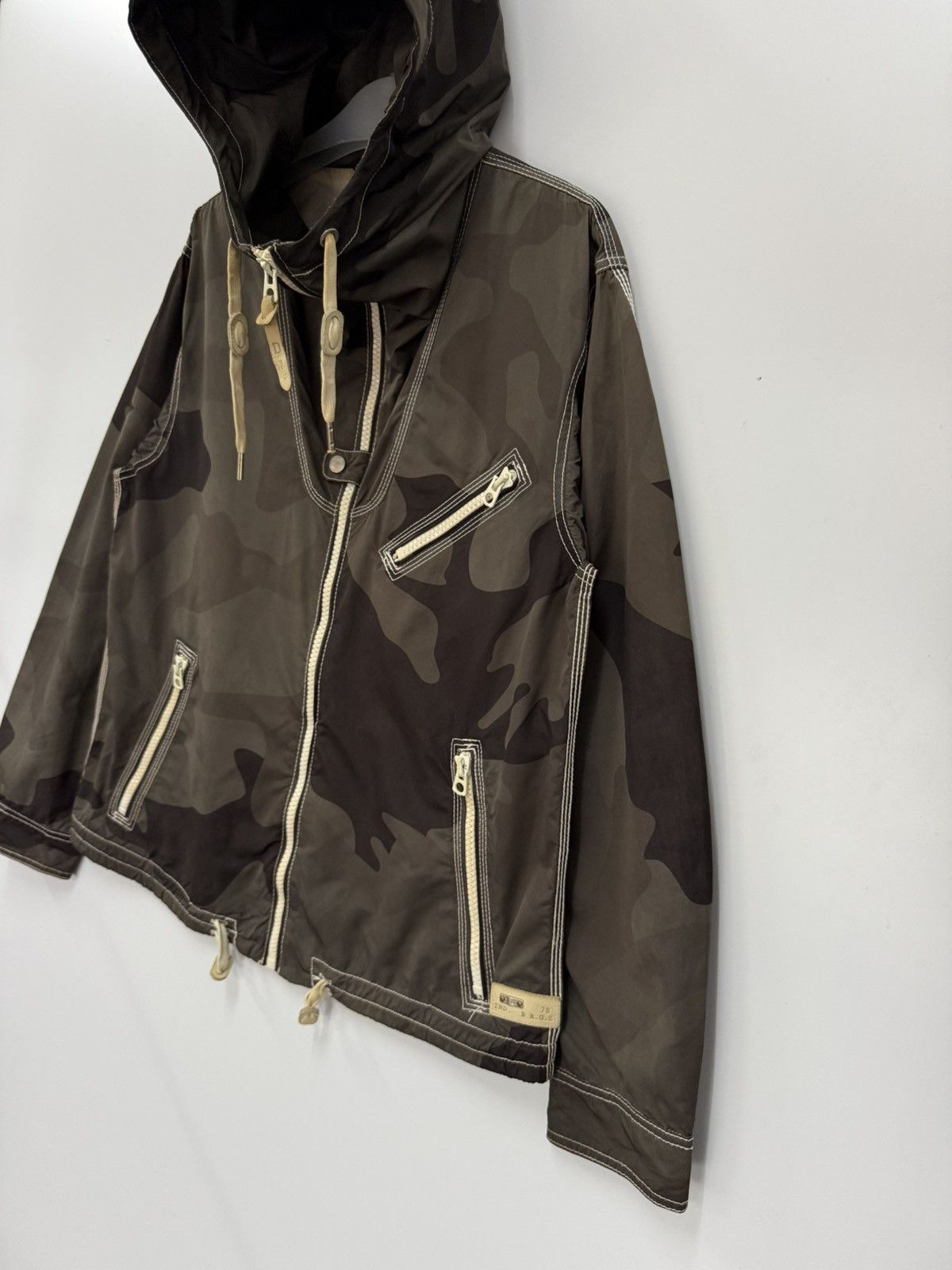 Diesel 🔥 Vintage Diesel Camo Multi zipper Hoodie Windbreaker Size US XS / EU 42 / 0 - 2 Thumbnail