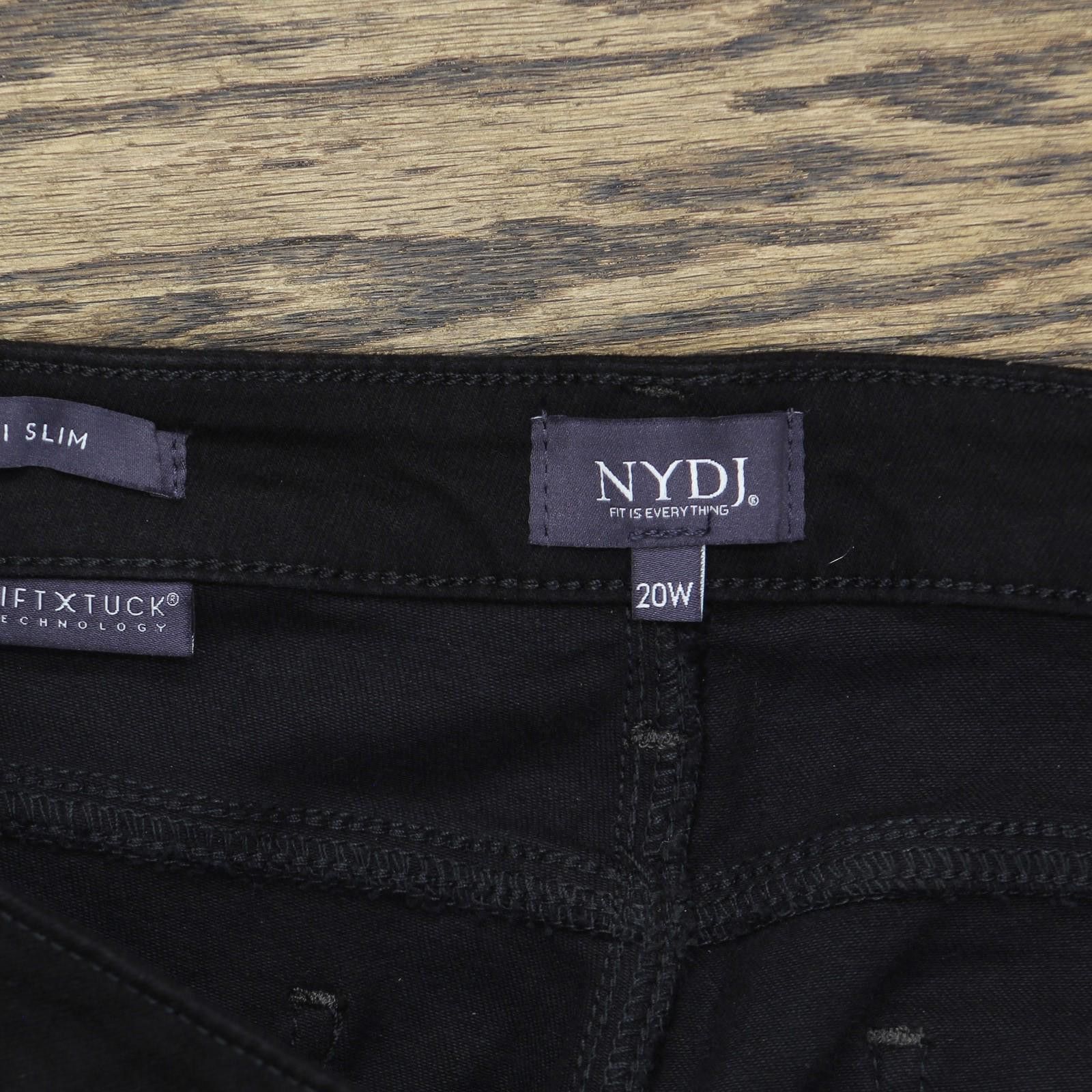 Other Nwt Nydj Plus Size Sheri Slim Jeans Wnbbss8518 Black 20w Size 42" / US 20 - 7 Thumbnail