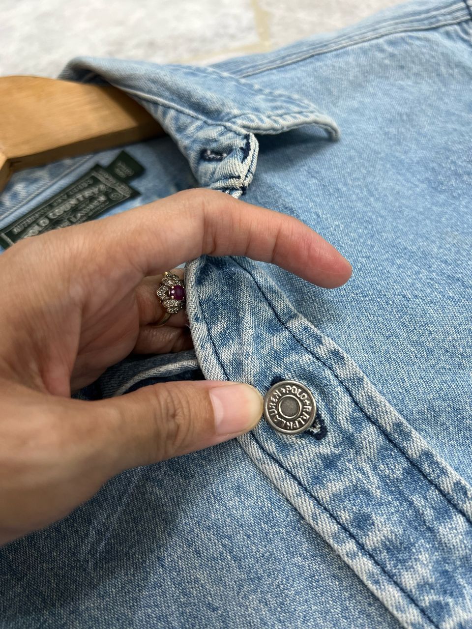 Polo Ralph Lauren × RRL Ralph Lauren Vintage Polo Country Ralph Lauren Denim Shirt Size US S / EU 44-46 / 1 - 12 Thumbnail