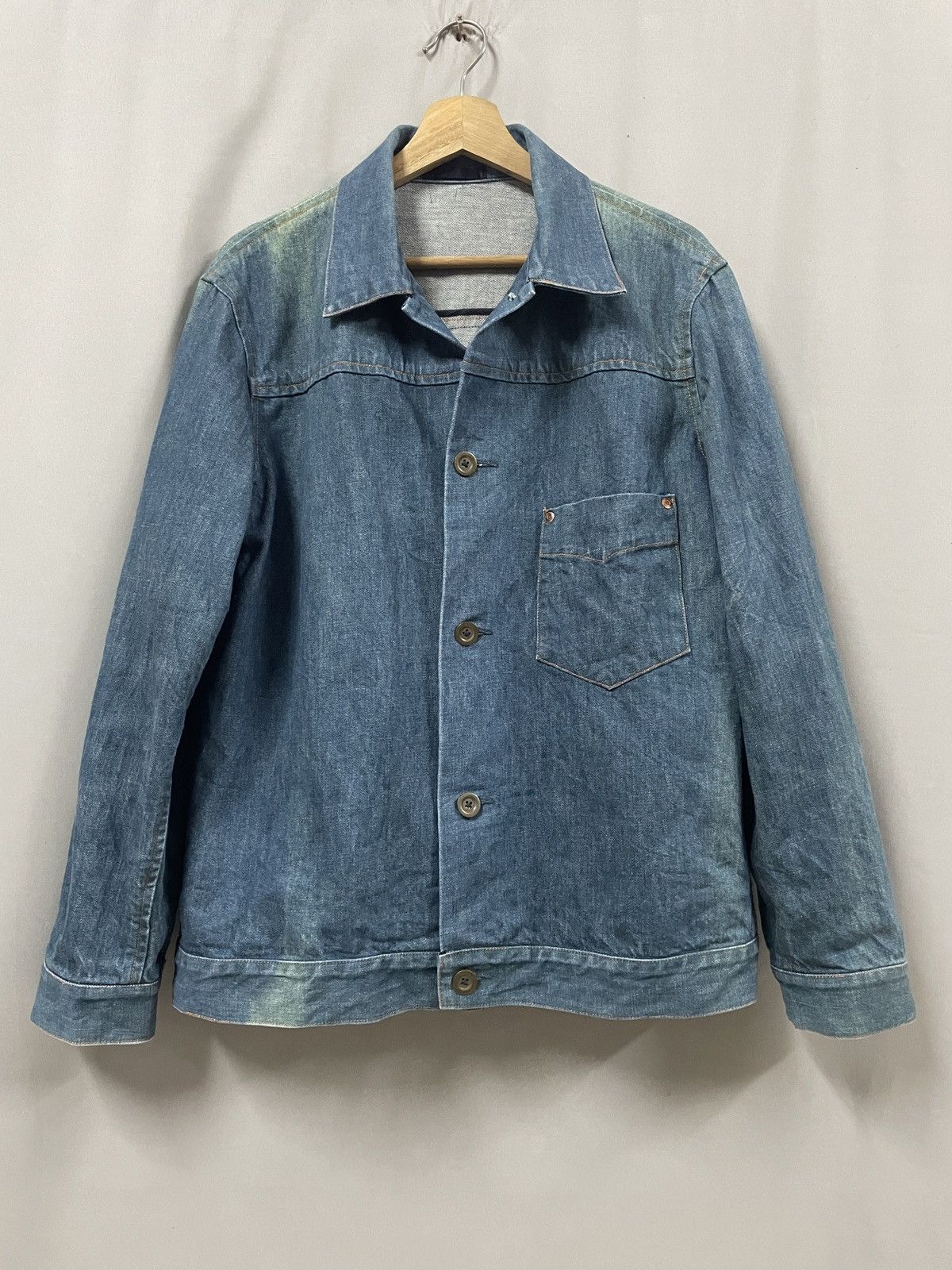 Nepenthes Nepenthes denim jacket. Vintage style. Single pocket. Size M Size US M / EU 48-50 / 2 - 1 Thumbnail