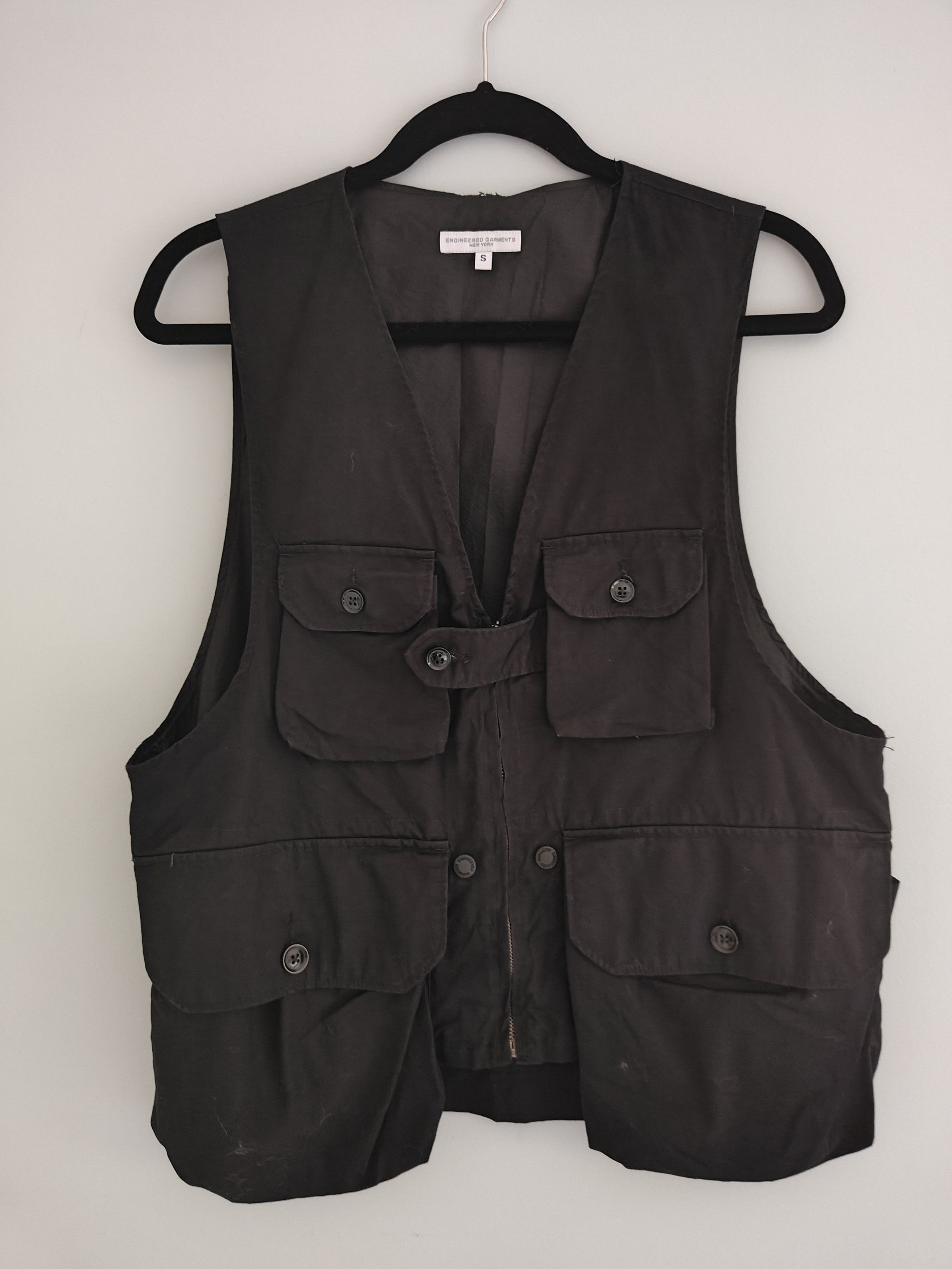 トップス game vest engineered garments xs black NEWSBOYVESTWL003-1.jpg?v=