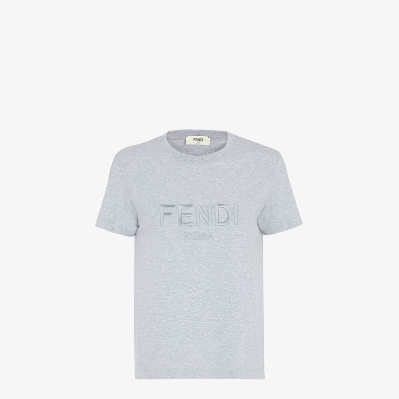 Fendi o1loc1c1225 FS7254 T-Shirt in Grey Melange Size XXS / US 00 / IT 34 - 1 Thumbnail