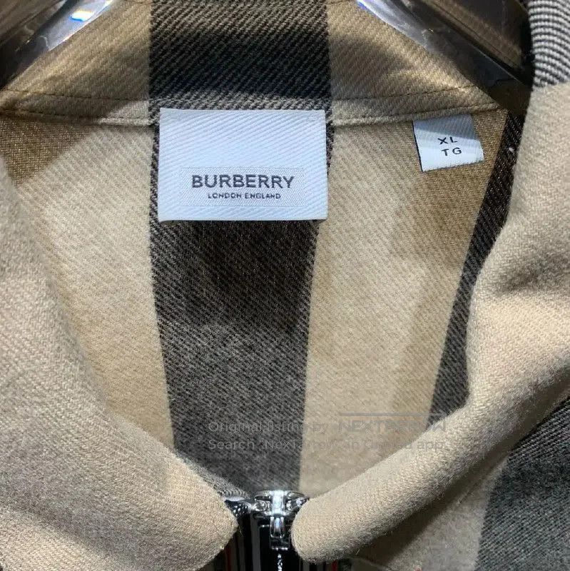 Burberry Burberry Wool Jacket in Khaki with Check Pattern. Size US XL / EU 56 / 4 - 3 Thumbnail