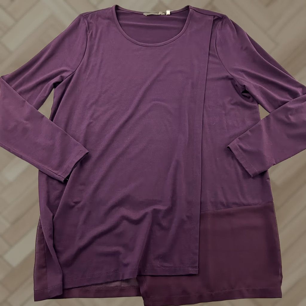 Soft Surroundings Soft Surroundings Long Sleeve Shirt Women's XL Red Solid Button-Up Ladies XL Size XL / US 12-14 / IT 48-50 - 1 Thumbnail