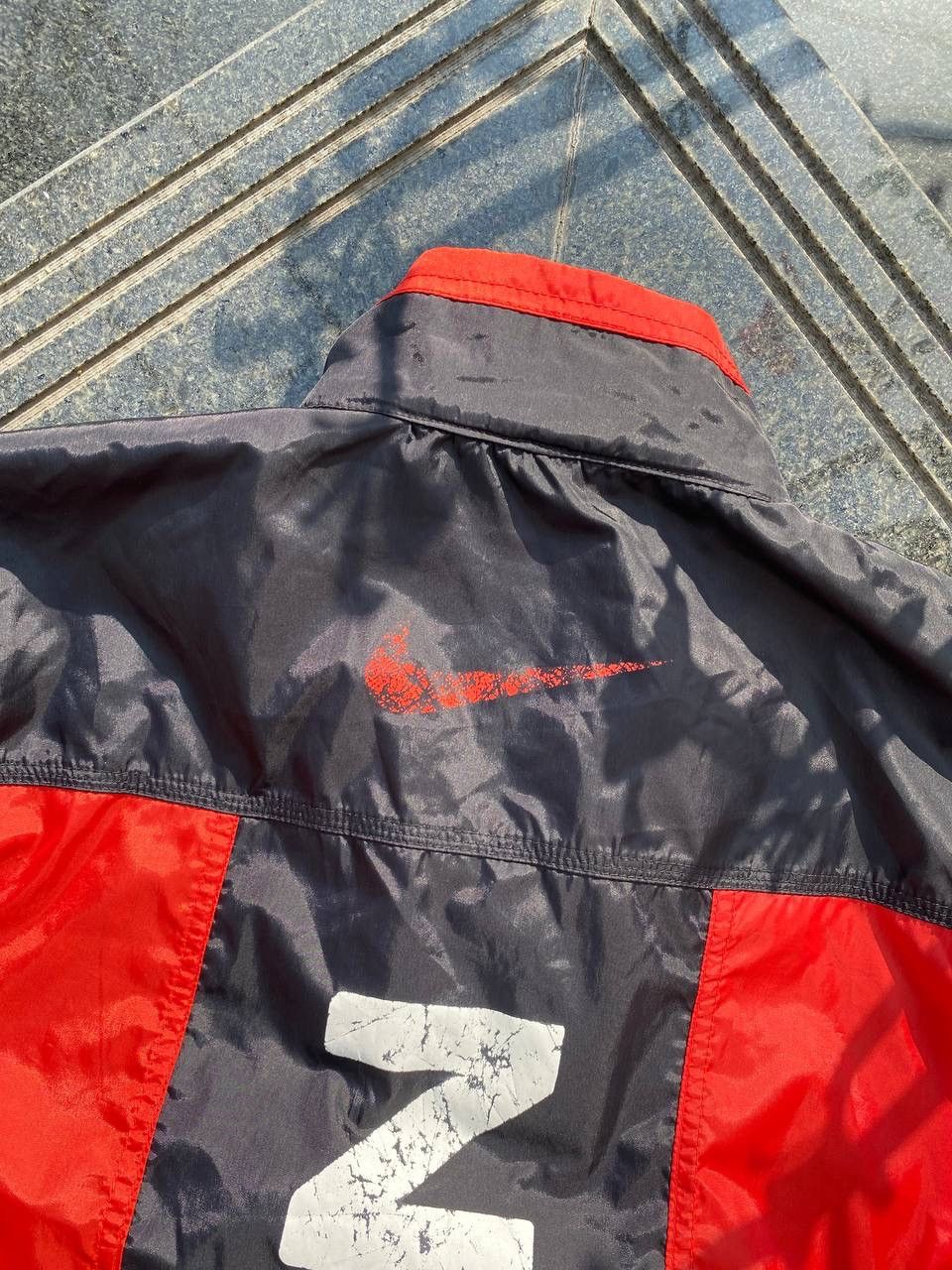 Nike × Vintage 90S NIKE RARE MULTI BIG LOGO Y2K RETRO SWOOSH NYLON JACKET Size US L / EU 52-54 / 3 - 6 Thumbnail