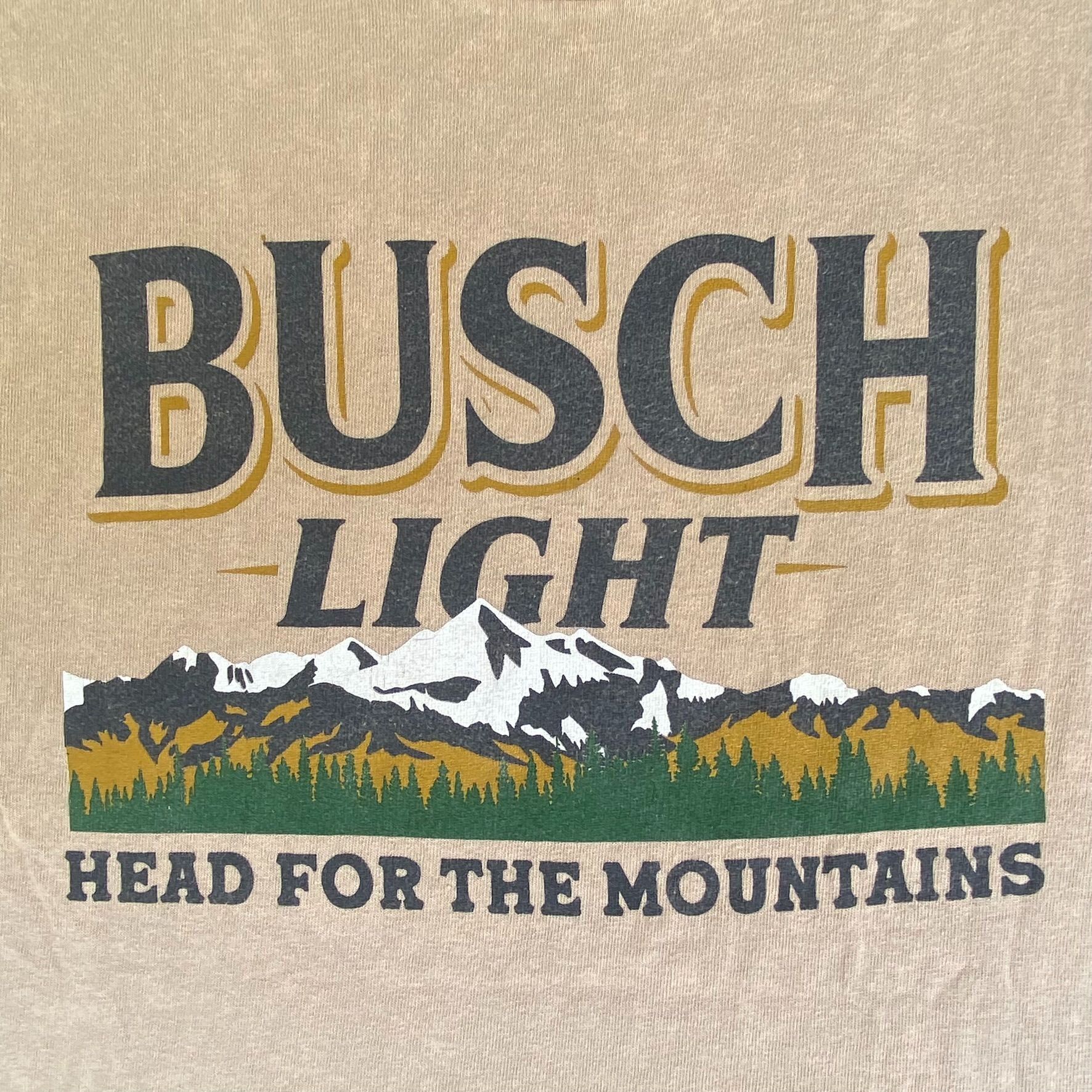Vintage Vintage Y2K Busch Light Shirt Beer Logo Mountains Frat Tee Size US XS / EU 42 / 0 - 3 Thumbnail