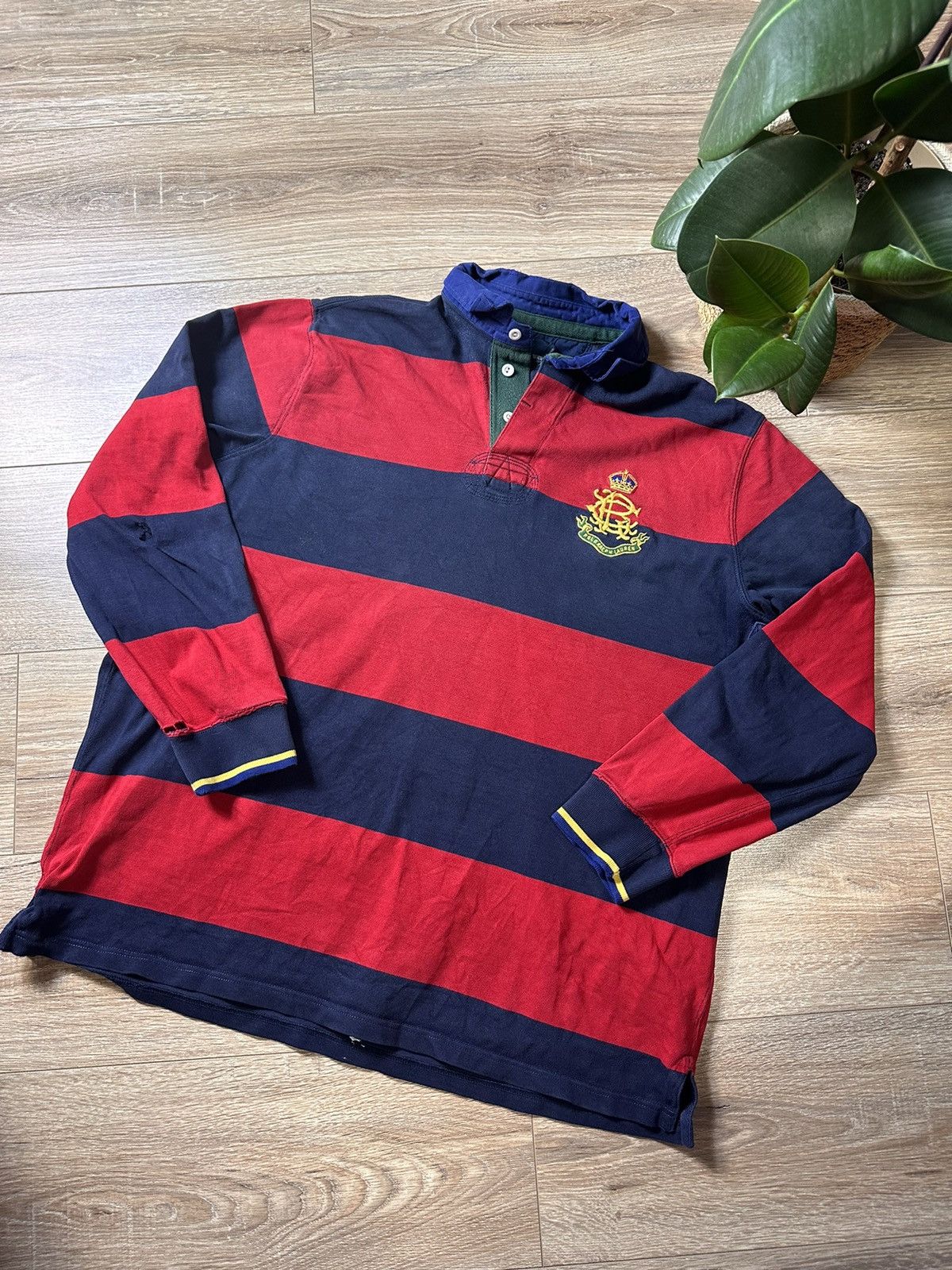 Vintage Polo Ralph Lauren 90s Rugby Shirt Soccer Sports Men’s newest Size XL