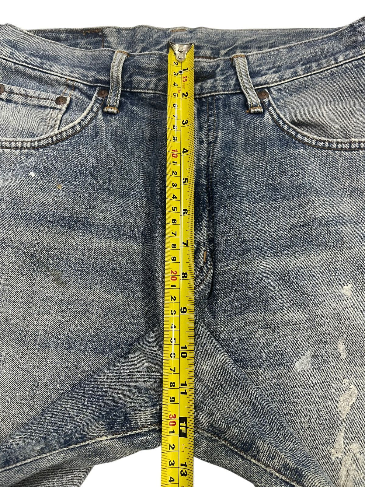 Edwin Vintage 90s Edwin 505x Faded Wash Distressed Loose Jeans Size US 30 / EU 46 - 15 Thumbnail