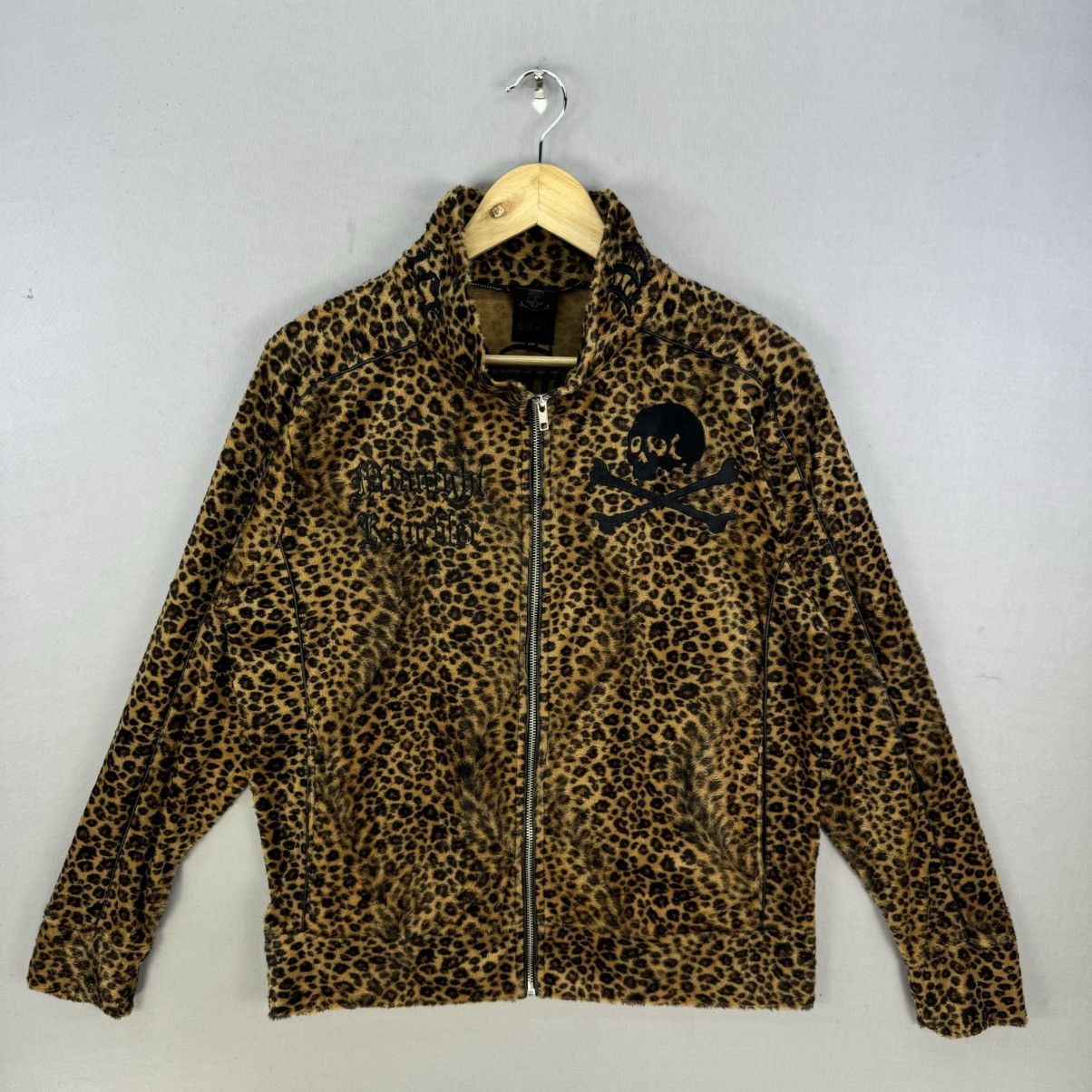 Japanese Brand C.D.S Black Sense Leopard Print Track Jacket Size US M / EU 48-50 / 2 - 1 Thumbnail