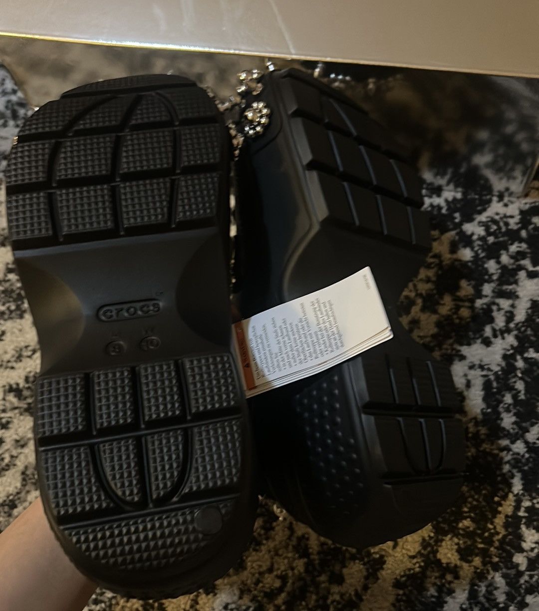 Crocs × Simone Rocha SIMONE ROCHA X CROCS Embellished Stomp Clogs black Size US 10 / IT 40 - 4 Thumbnail