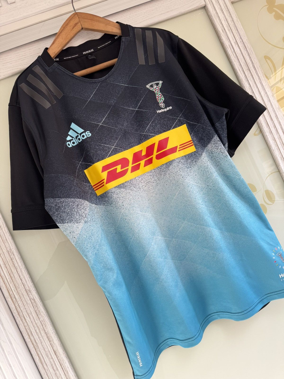Adidas Harlequins 2020-2021 Third Rugby Jersey Adidas Kit Shirt Size US XXL / EU 58 / 5 - 4 Thumbnail