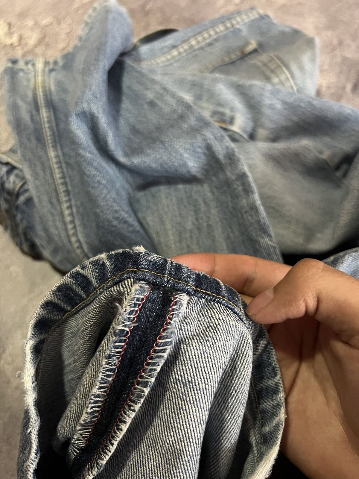 Helmut Lang Helmut Lang SS99 Jeans Classic Cut Washed Denim Distressed Size US 33 - 14 Thumbnail