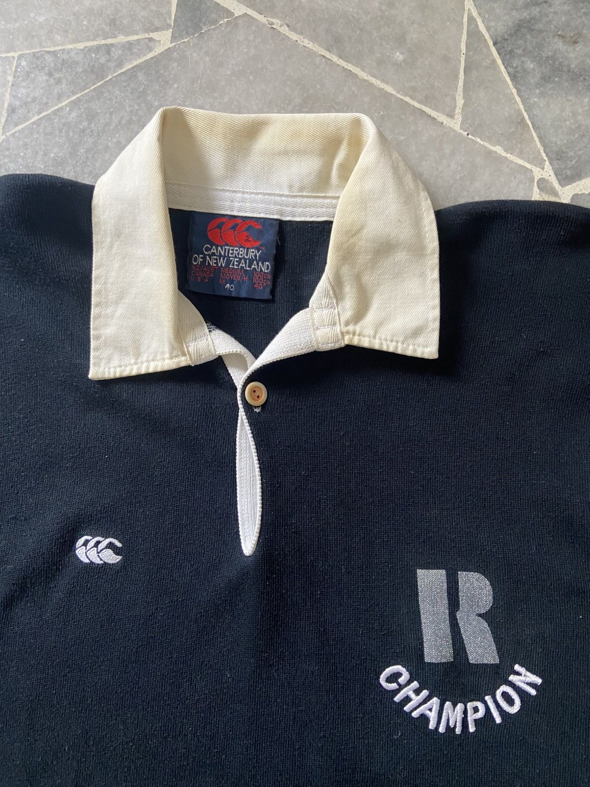 Canterbury of New Zealand 90s Canterbury All Black Long Sleeve Rugby Shirt Size US M / EU 48-50 / 2 - 9 Thumbnail