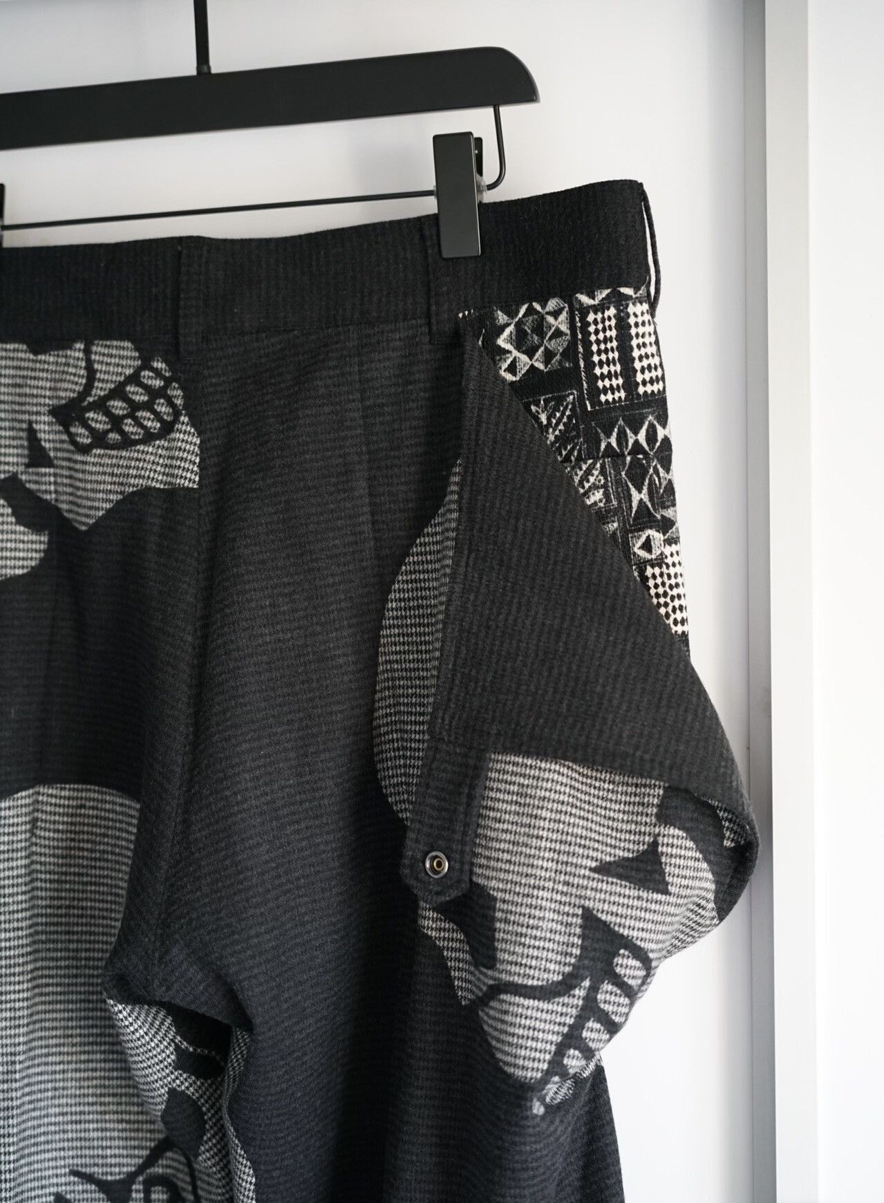 Yohji Yamamoto Yohji Yamamoto 14AW Skull Print Wide-Leg Pants Size US 33 - 5 Thumbnail
