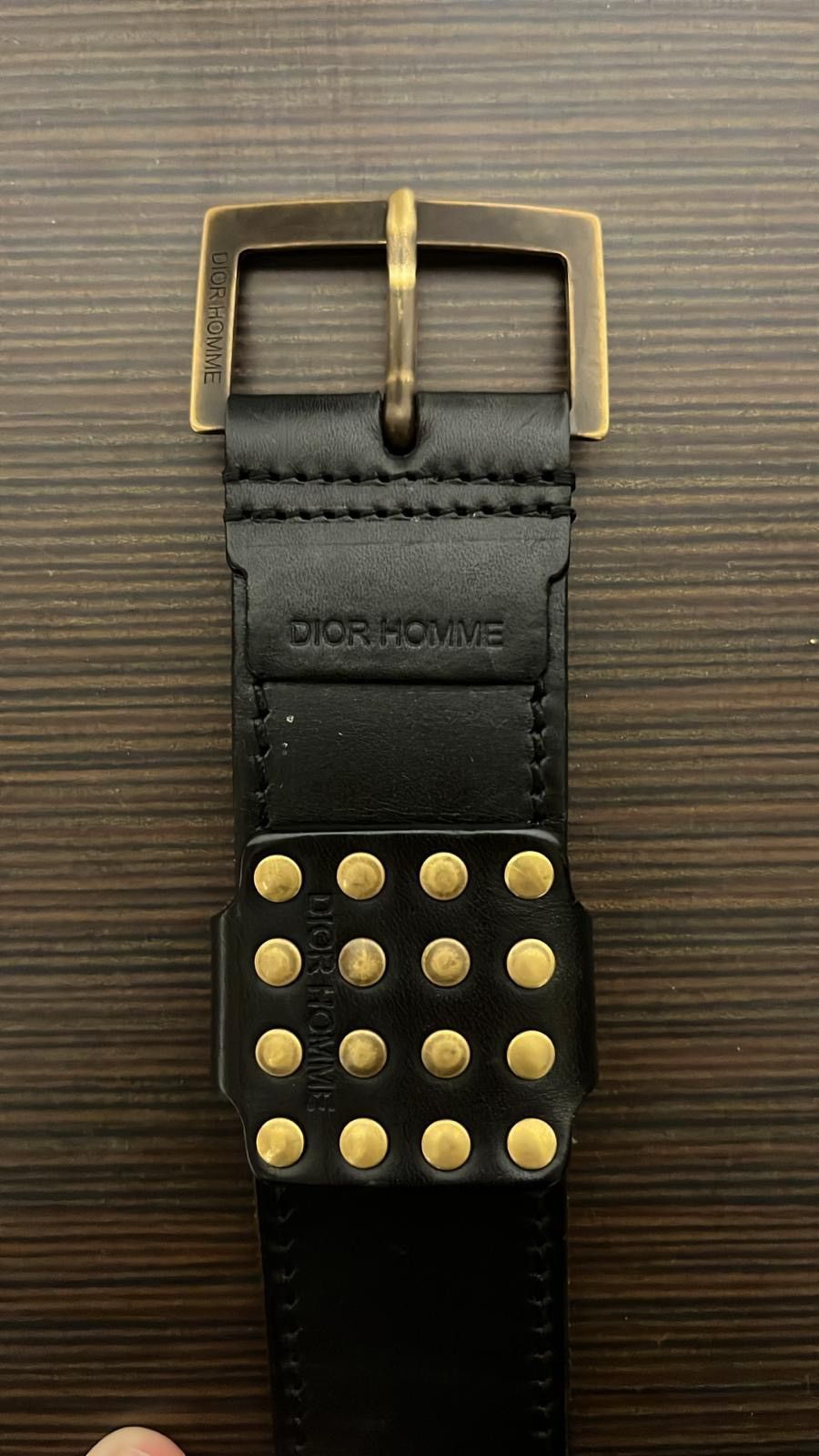 Dior × Hedi Slimane Dior Homme S/S07 Studded Buckle Belt