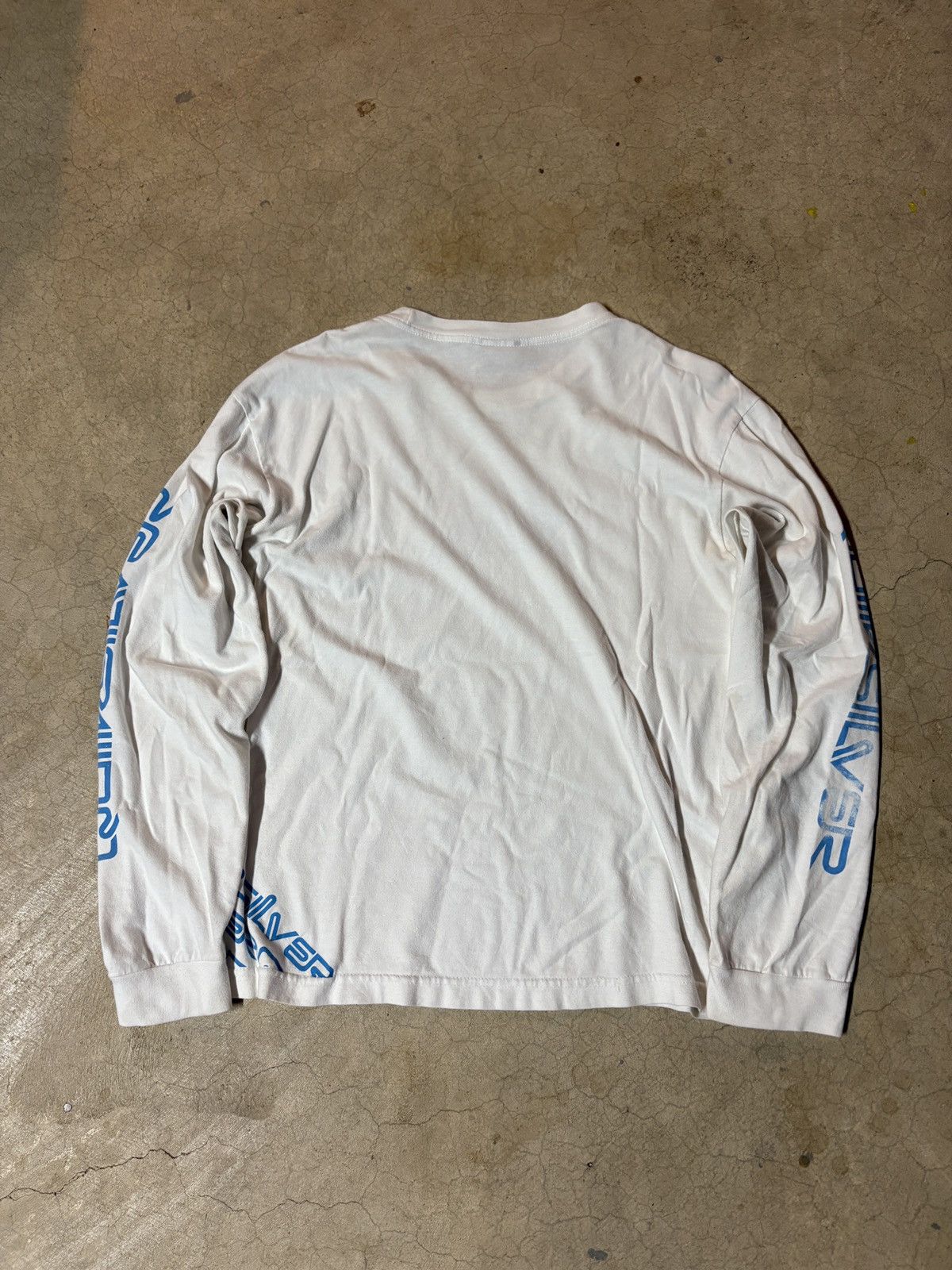 Quiksilver Vintage 90s Quiksilver Long Sleeve Shirt White Size Medium Size US M / EU 48-50 / 2 - 4 Thumbnail
