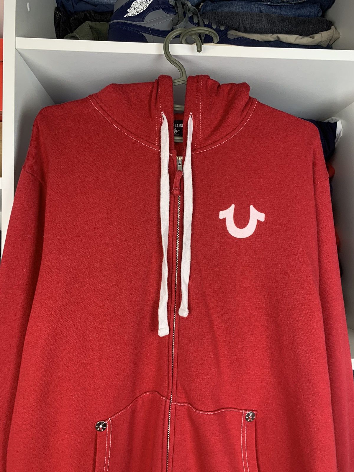 True Religion Y2K True Religion Big Logo Zip-Up Hoodie Size US XL / EU 56 / 4 - 17 Thumbnail