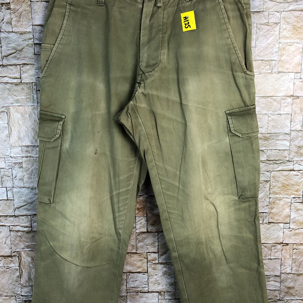 Japanese Brand Japan vintage faded Green utility Cargo Pants #A125 Size US 30 / EU 46 - 6 Thumbnail