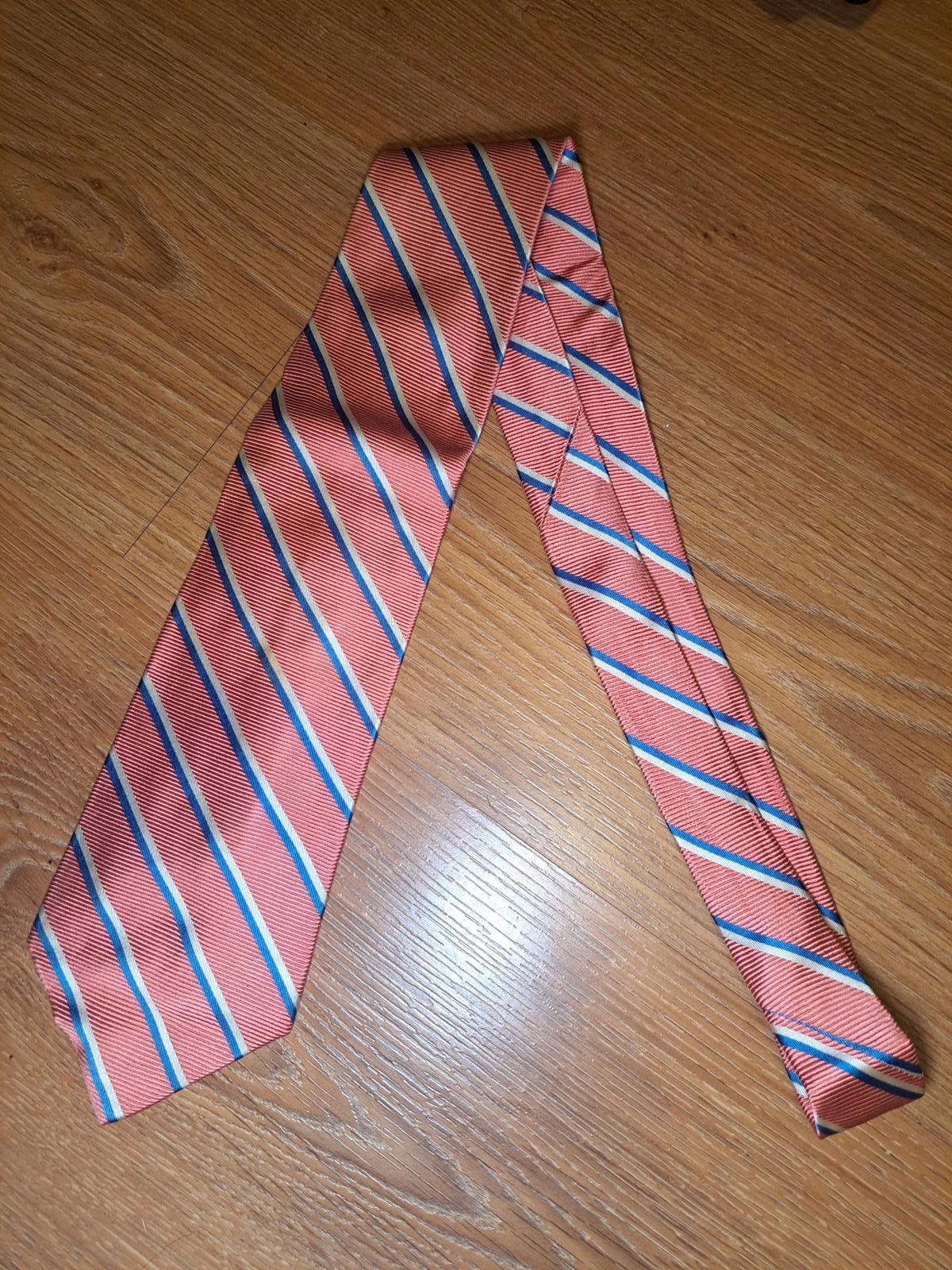 Brooks Brothers Brooks Brothers Silk Tie Pink Striped Repp Wide Size ONE SIZE - 5 Thumbnail