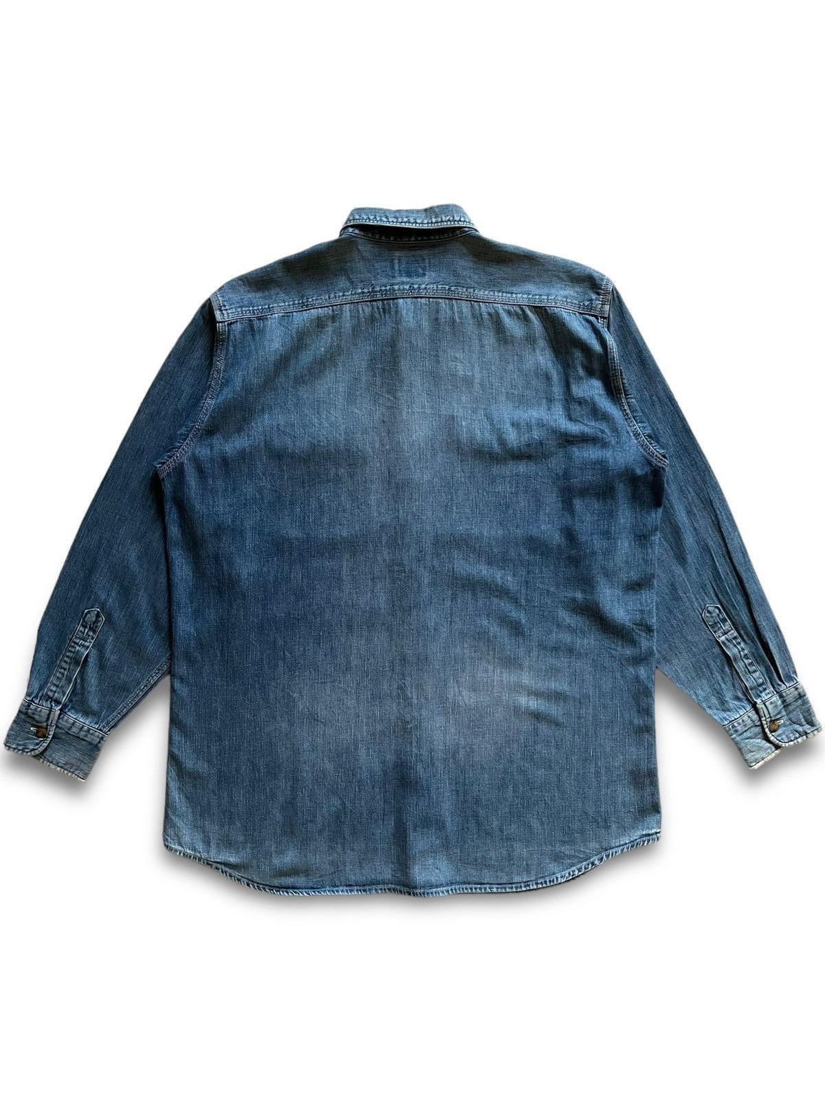 Levi's × Levi's Vintage Clothing SALES🔥Vintage Levis Workwear Orange Tab Denim Button Ups Size US L / EU 52-54 / 3 - 3 Thumbnail
