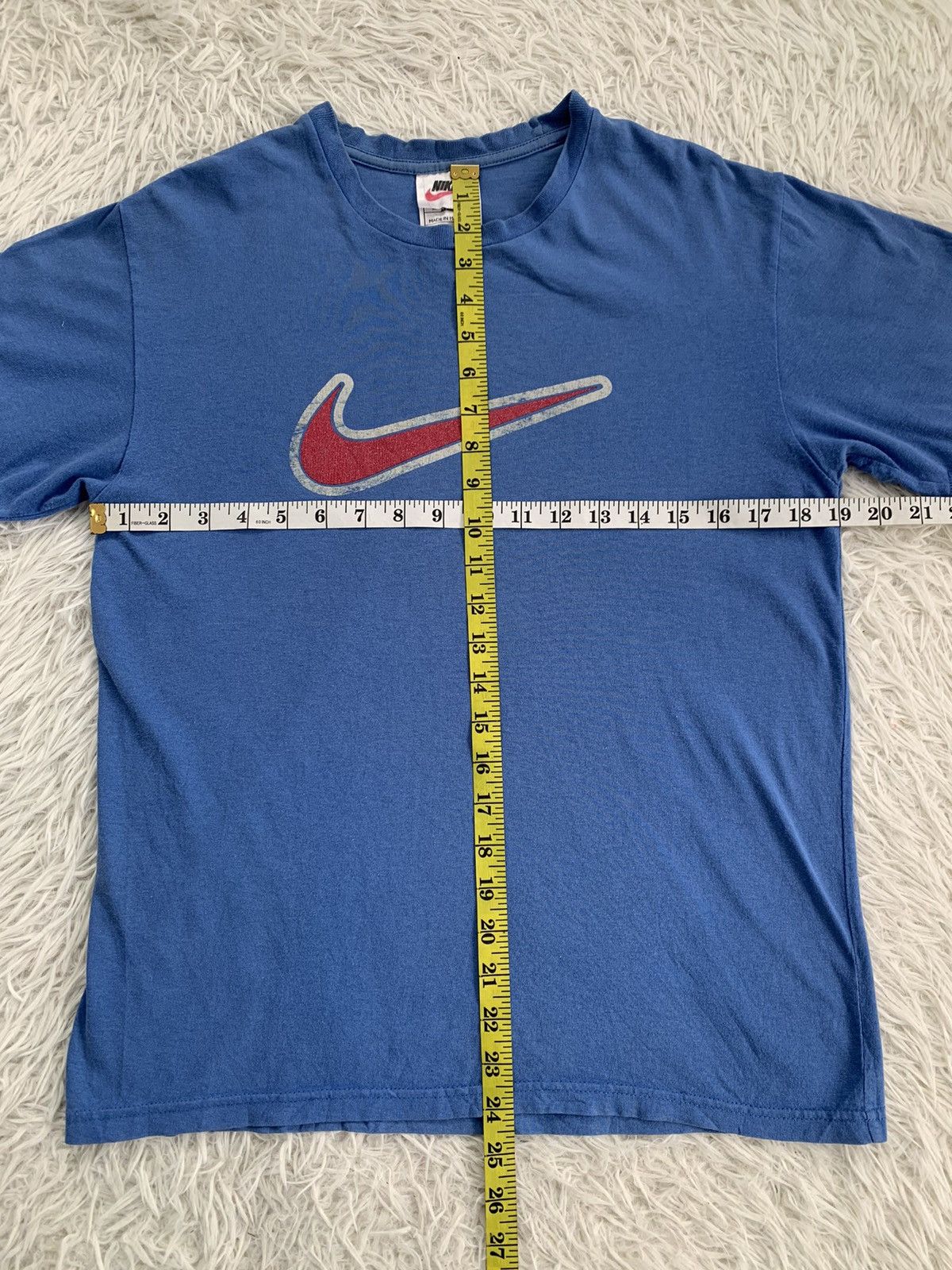 Nike × Vintage Vintage Nike Tee Big Logo Swoosh Size US L / EU 52-54 / 3 - 5 Thumbnail