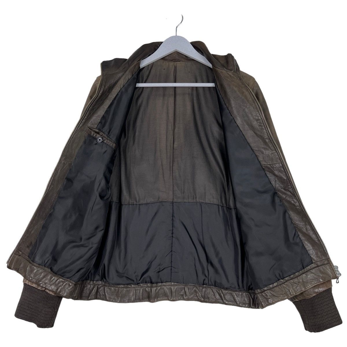 14th Addiction 🔥 NANO JOURNAL STANDARD GOAT SKIN BLOUSON LEATHER JACKET Size US M / EU 48-50 / 2 - 11 Thumbnail
