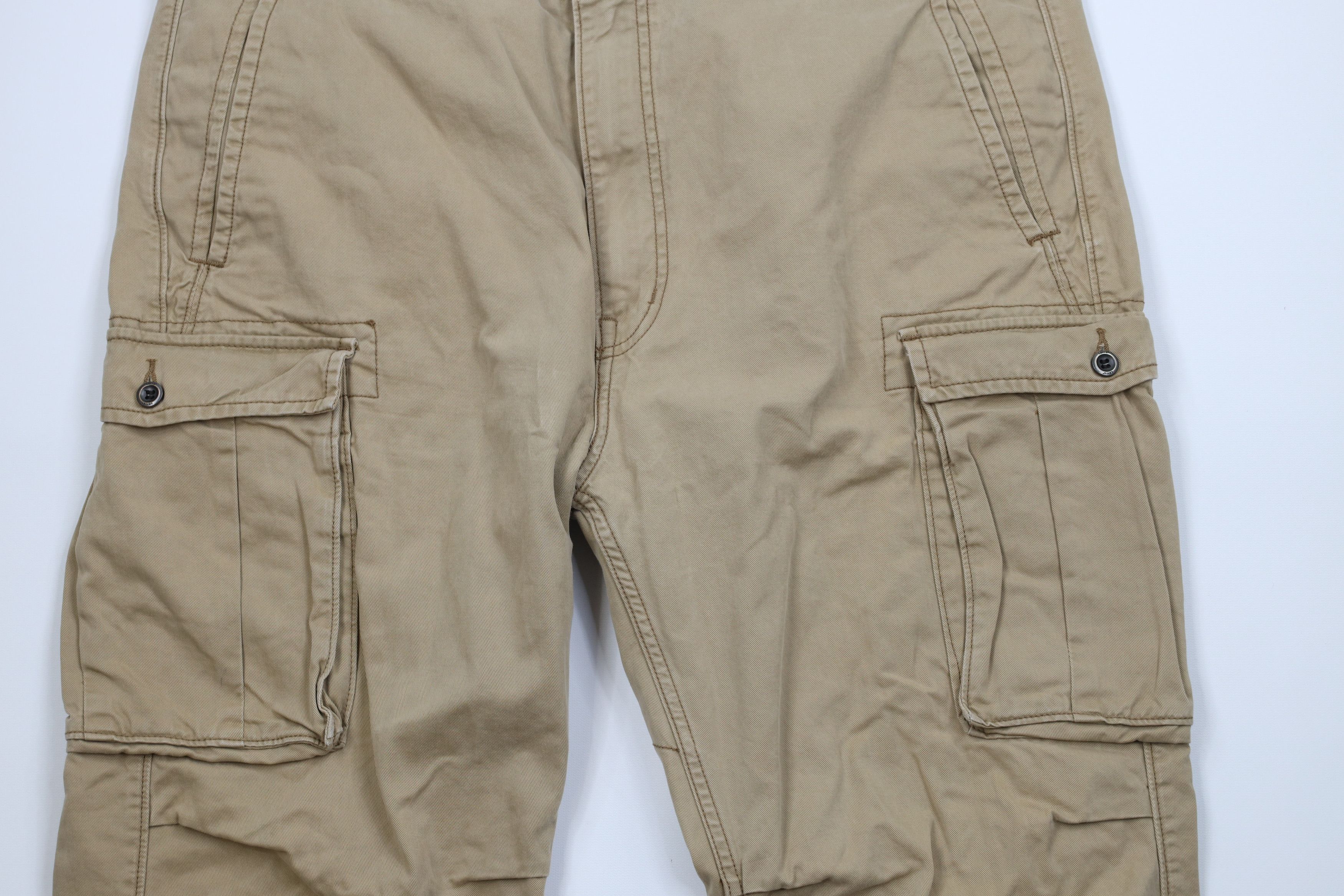 Levi's Vintage Y2K Levis Baggy Wide Leg Cargo Pants Brown Cotton Size US 40 / EU 56 - 3 Thumbnail