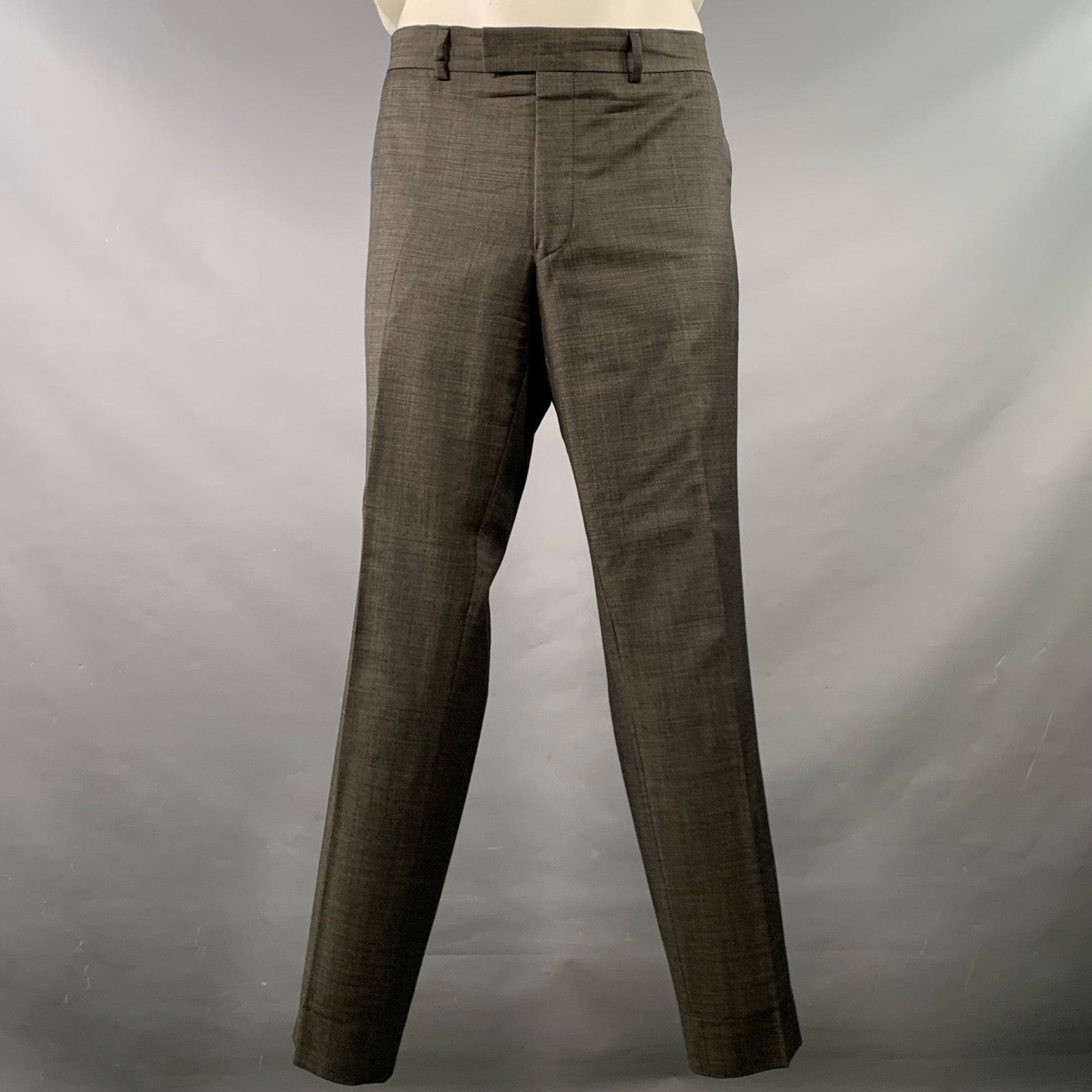 Tiger of Sweden Size 46 Black Cream Dots Wool Cashmere Notch Lapel Suit Size 46R - 4 Thumbnail