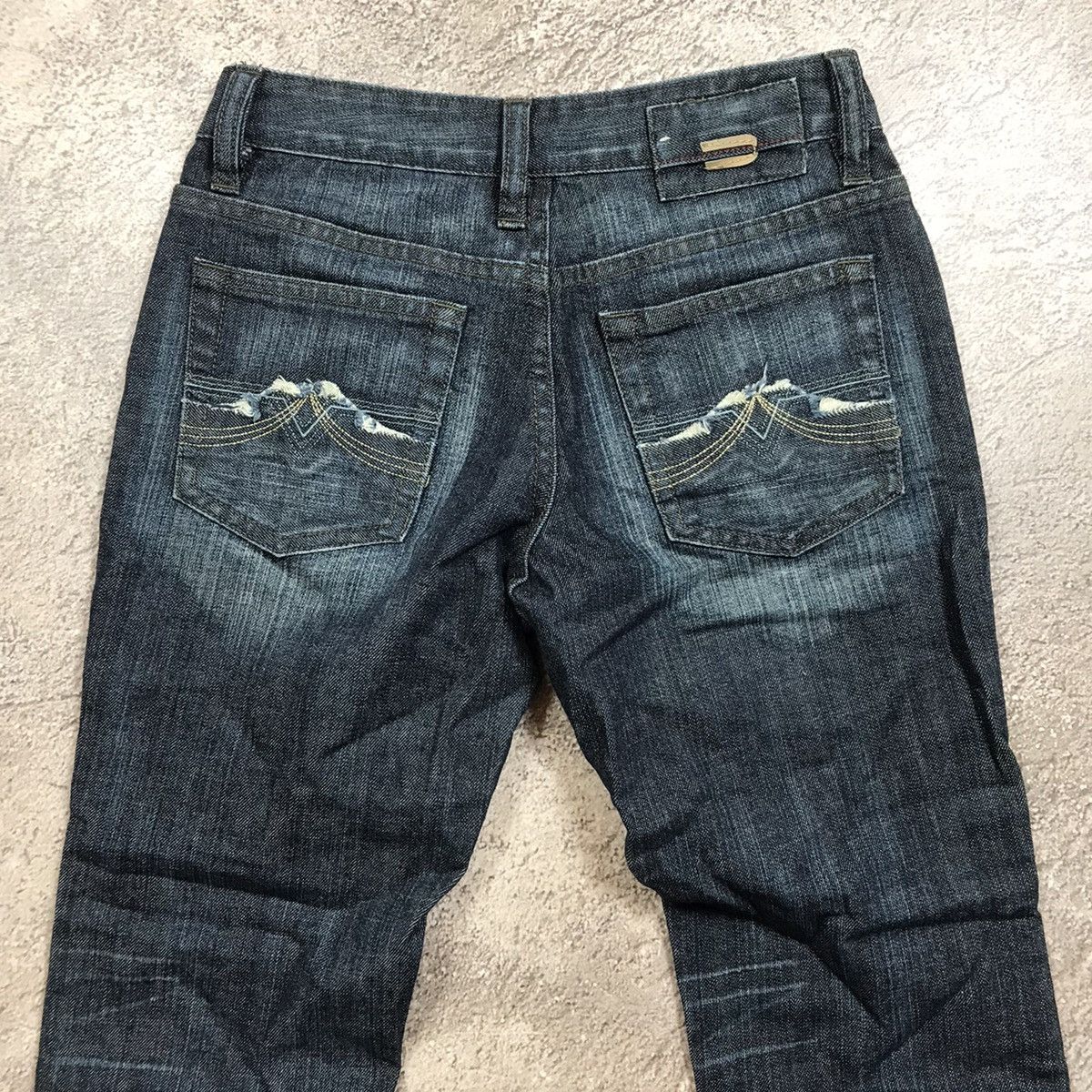 Vintage Vintage Diesel Japan Distressed Low Rise Flared Jeans 90s 27 Size 27" / US 4 / IT 40 - 6 Thumbnail